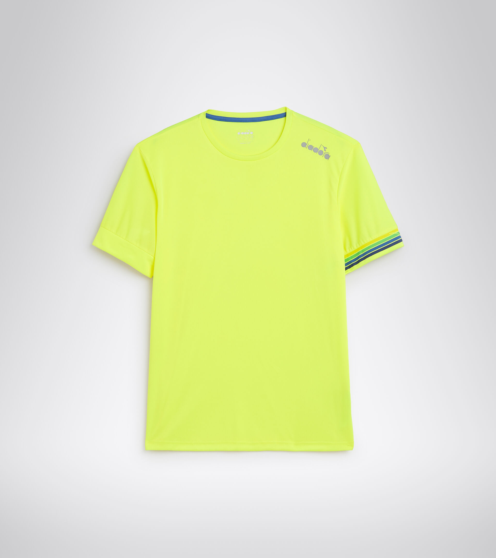 T-shirt da running a manica corta - Uomo SS CORE TEE GIALLO NEON - Diadora