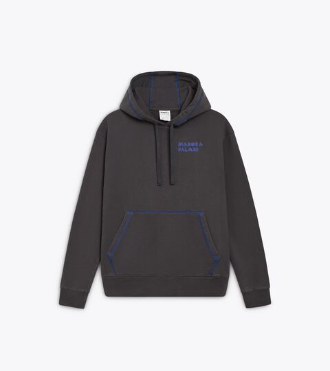 HOODIE LEGACY, HUITRE NOIR Sweat-shirt Legacy - Made in Italy - Pour tous les genres HOODIE LEGACY HUITRE NOIR - Diadora