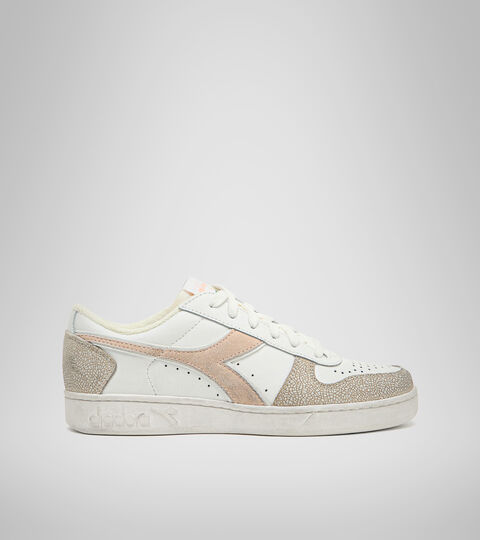Chaussures de sport - Femme MAGIC BASKET LOW ICONA WN BLANC/ROSE PASTELLO BRUN - Diadora