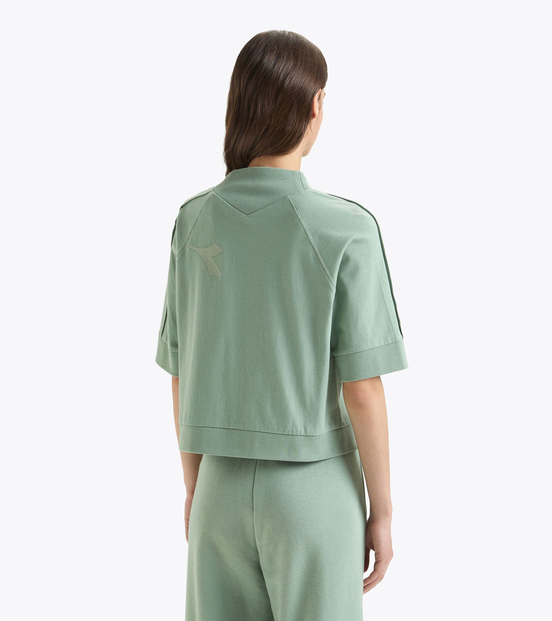 T-shirt - Women L. T-SHIRT SS ATHL. LOGO ICEBERG GREEN - Diadora