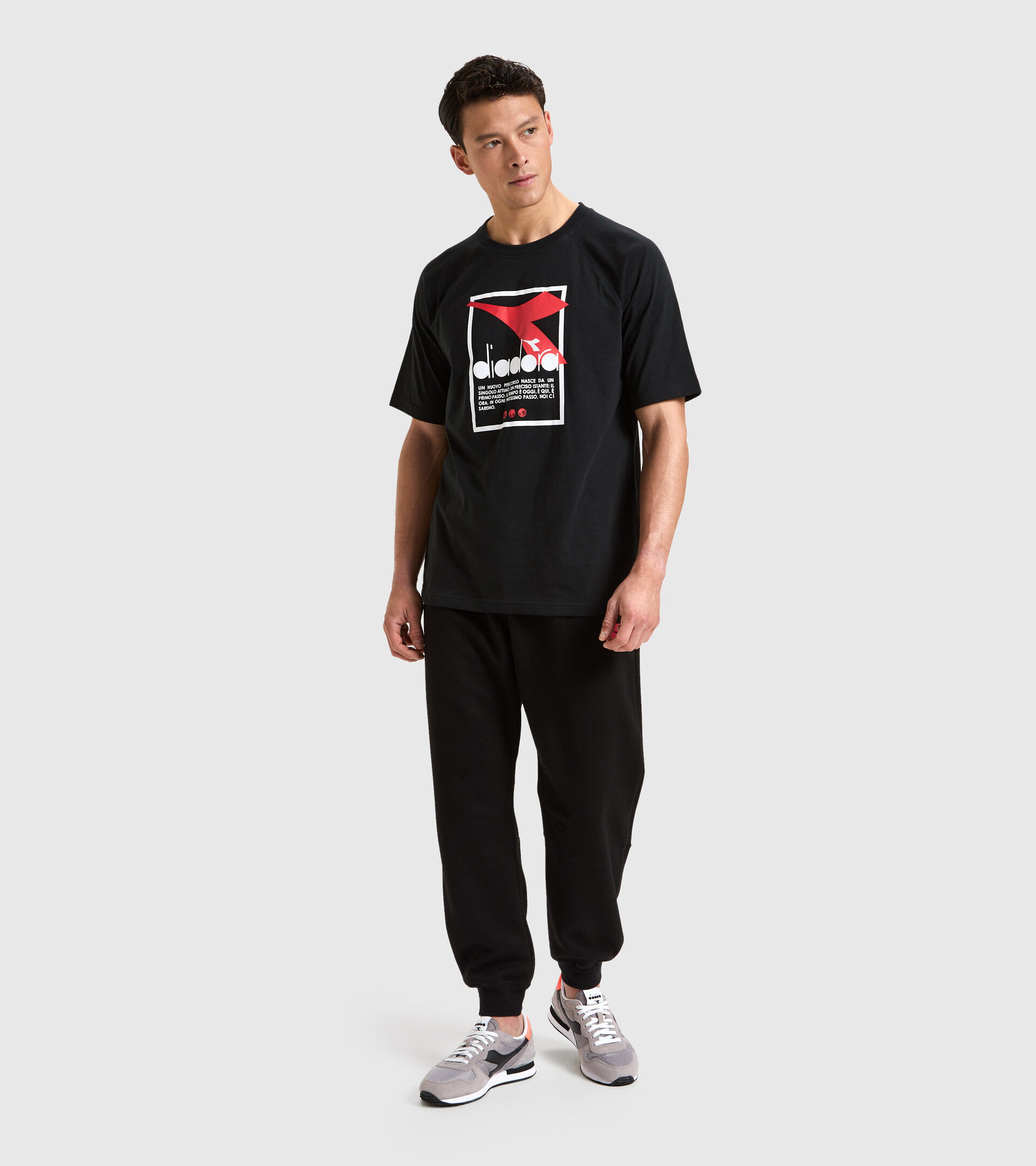 Cotton-blend T-shirt - Men T-SHIRT SS URBANITY BLACK - Diadora