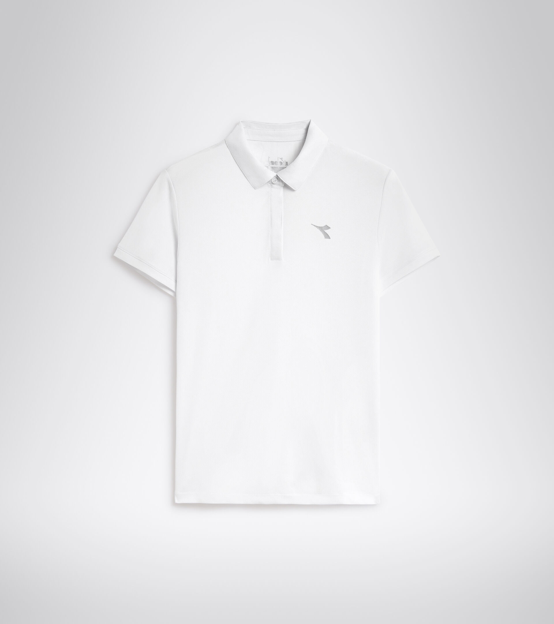 Tennis polo shirt - Women L. POLO COURT OPTICAL WHITE - Diadora