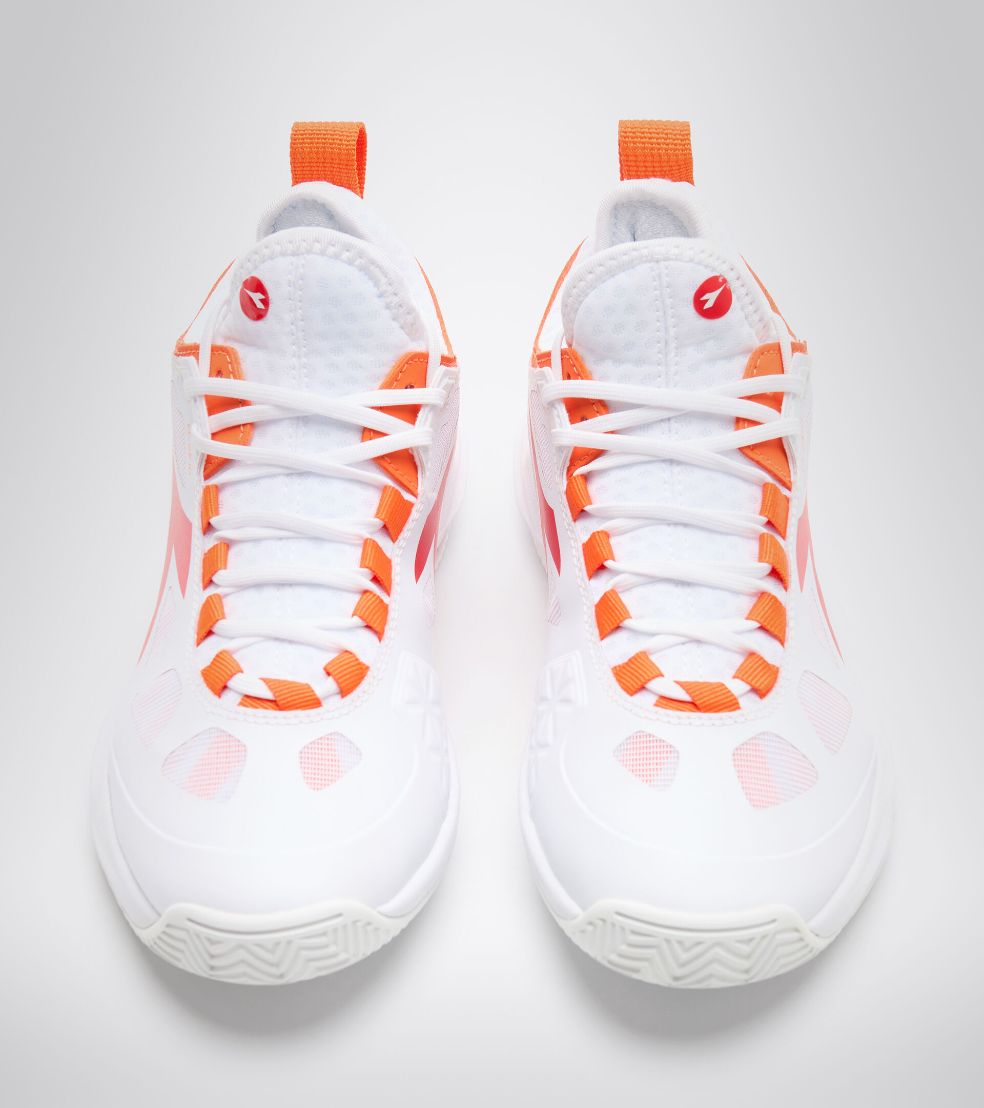 Clay court tennis shoe - Women SPEED BLUSHIELD FLY 3 + W CLAY WHITE/FIERY RED - Diadora