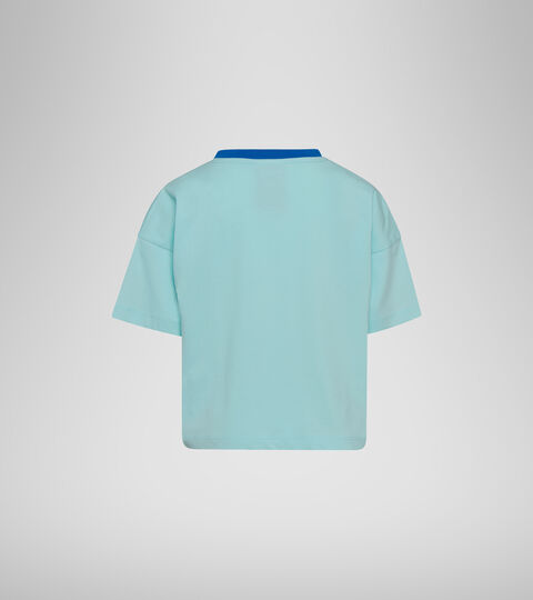 JG. T-SHIRT SS LOGO MANIA, BLEU TEINTE T-shirt - Filles JG. T-SHIRT SS LOGO MANIA BLEU TEINTE - Diadora