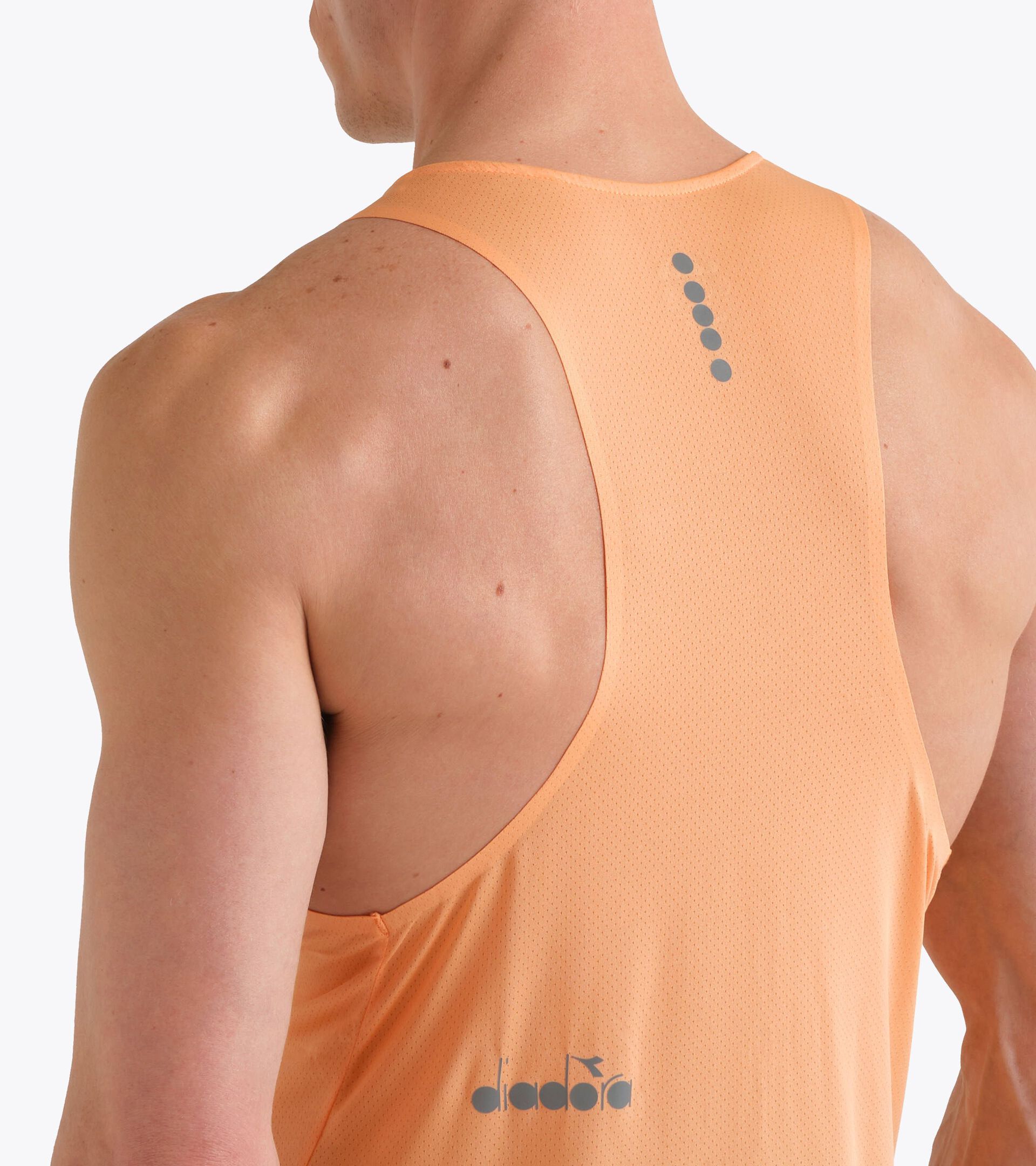 Super Light FIBRAZERO tank  - Running - Men&rsquo;s
 TANK SUPER LIGHT FIBRAZERO PEACH COBBLER - Diadora