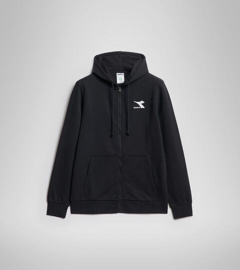 HOODIE FZ CORE, NOIR Sweat-shirt à capuche - Homme HOODIE FZ CORE NOIR - Diadora
