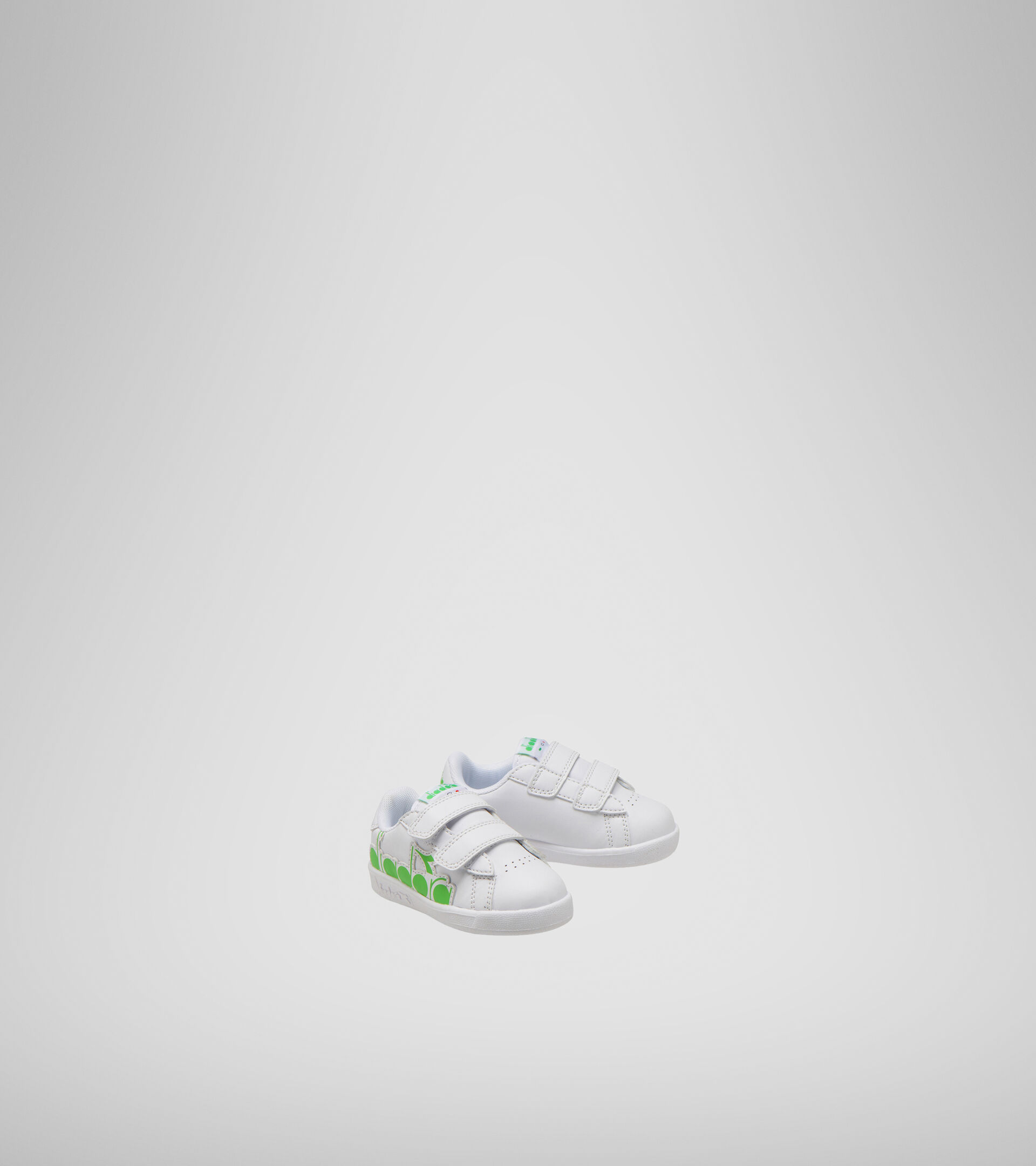 Sports shoe - Unisex kids GAME P BOLDER TD WHITE/GREEN EVIDENCE - Diadora