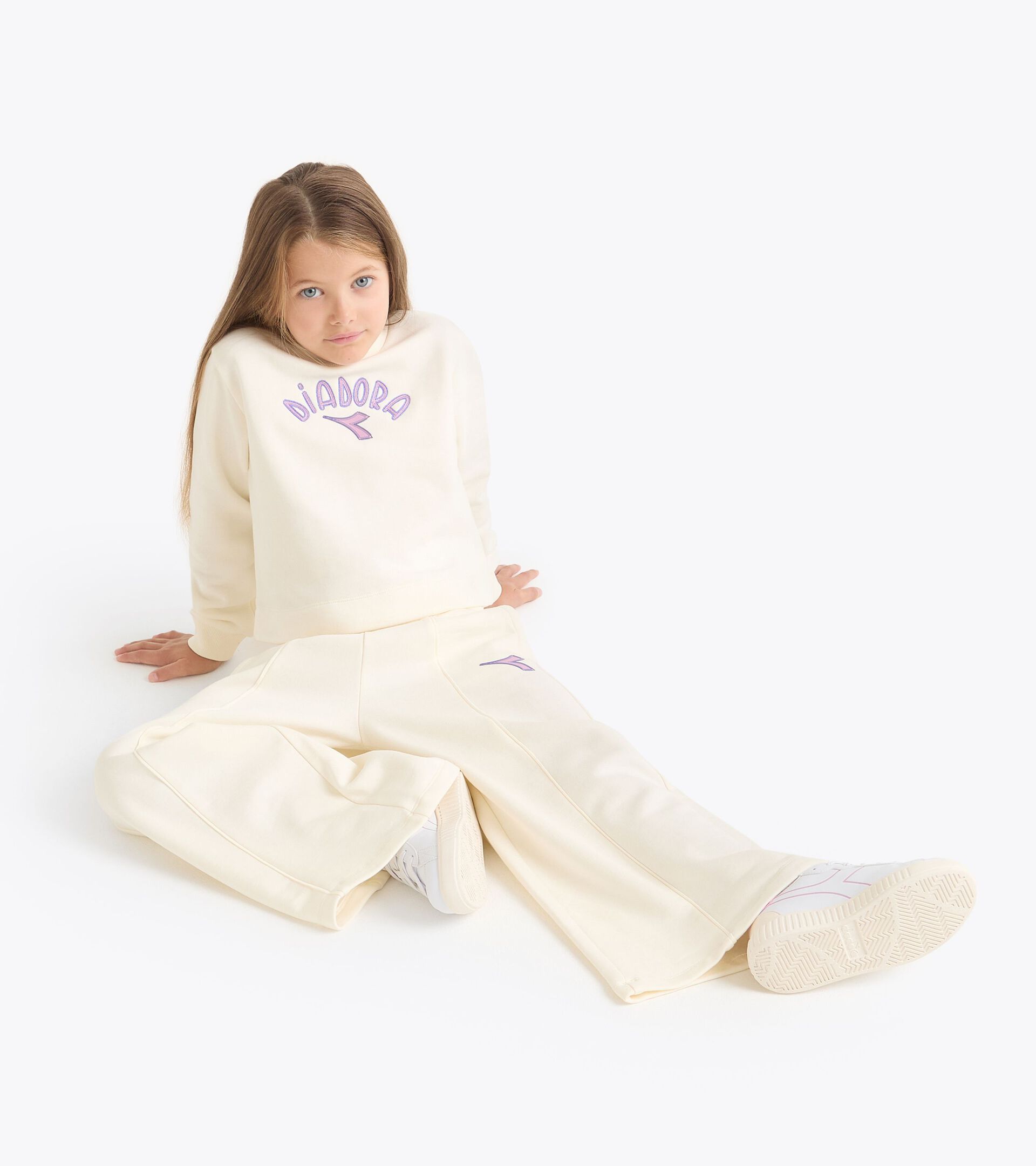 Ensemble survêtement - Ado fille JG. TRACKSUIT (BR) BLANC GARDENIA - Diadora