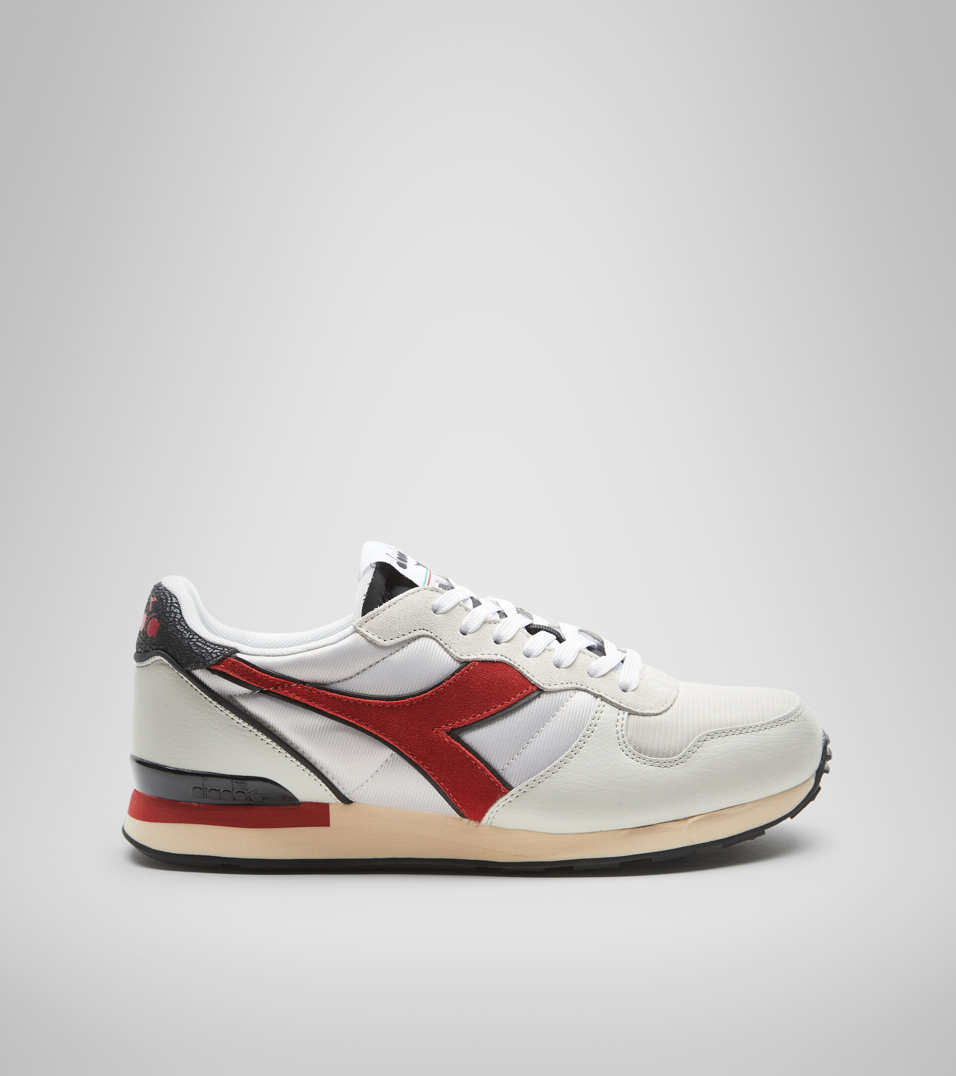 Sports shoes - Men  CAMARO ICONA LIGHT GREY/RED - Diadora