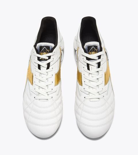 Scarpa da calcio Made In Italy per terreni compatti - Uomo
 M.WINNER  ITA OG 94 LT+  MDPU BIANCO/ORO - Diadora