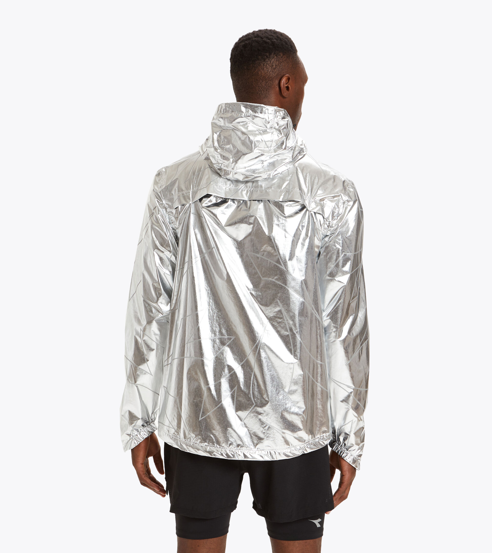 Chaqueta impermeable para correr - Hombre RAIN LOCK JACKET REFLEJO DE PLATA - Diadora