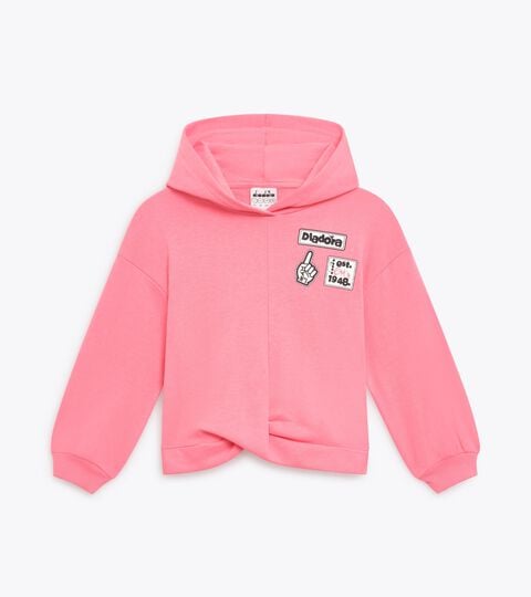 Sudadera con capucha - Ni&ntilde;a
 JG. HOODIE ESS. SPORTS ROSA LIMONADA - Diadora