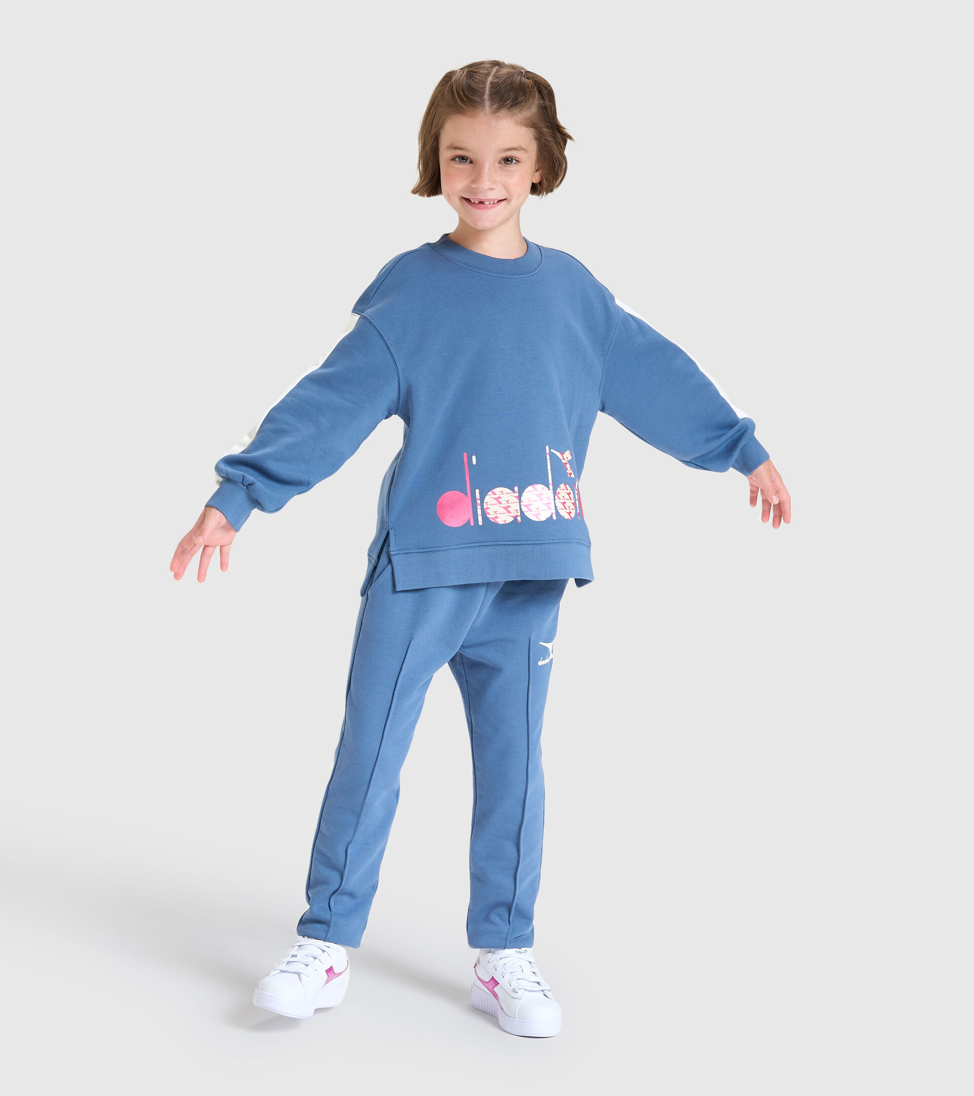 Crew-neck sweatshirt - Kids JG.SWEATSHIRT CREW TWINKLE CHINA BLUE - Diadora