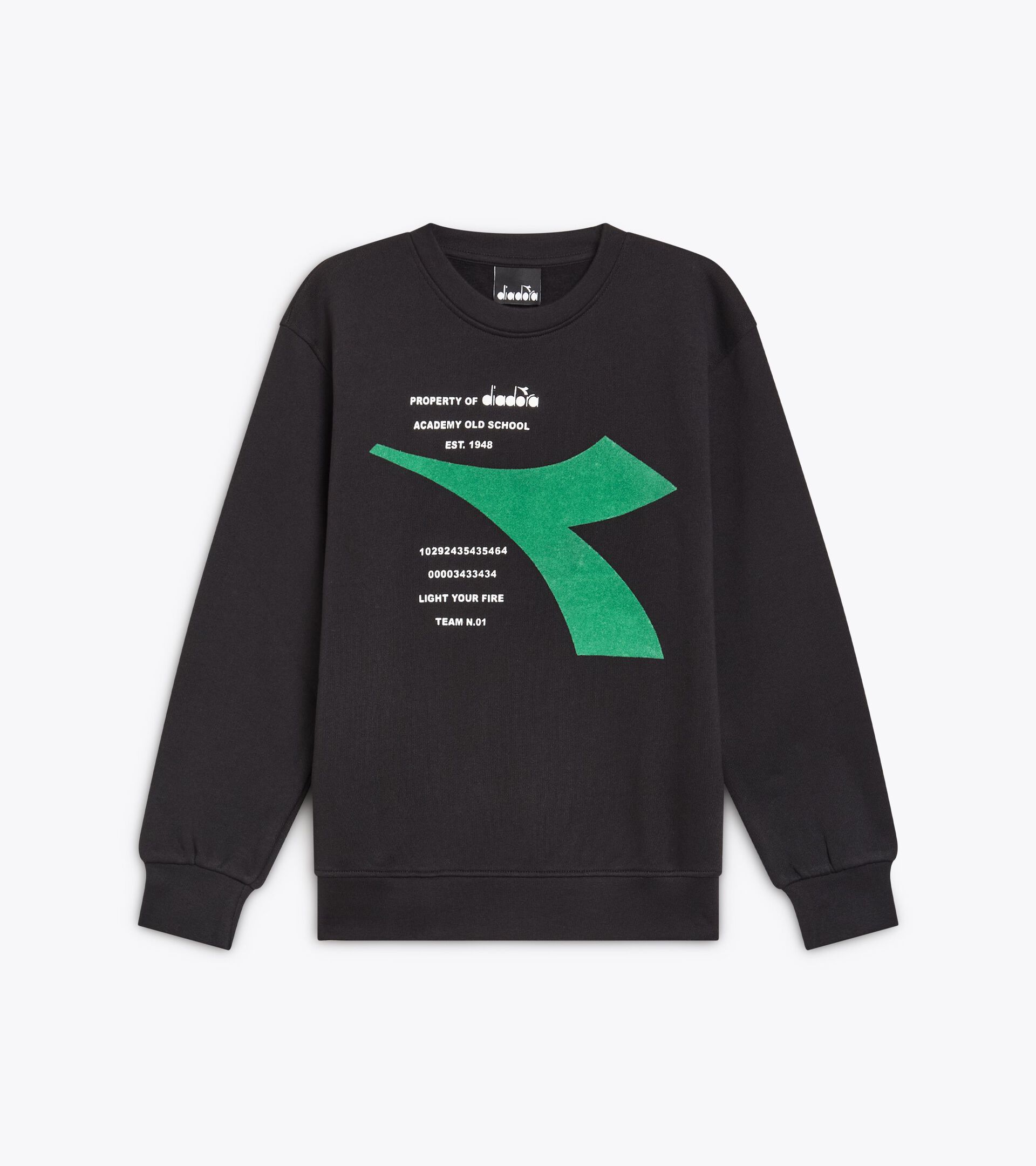 Crewneck sweatshirt - Boy
 JB. SWEATSHIRT CREW FREGIO BLACK - Diadora