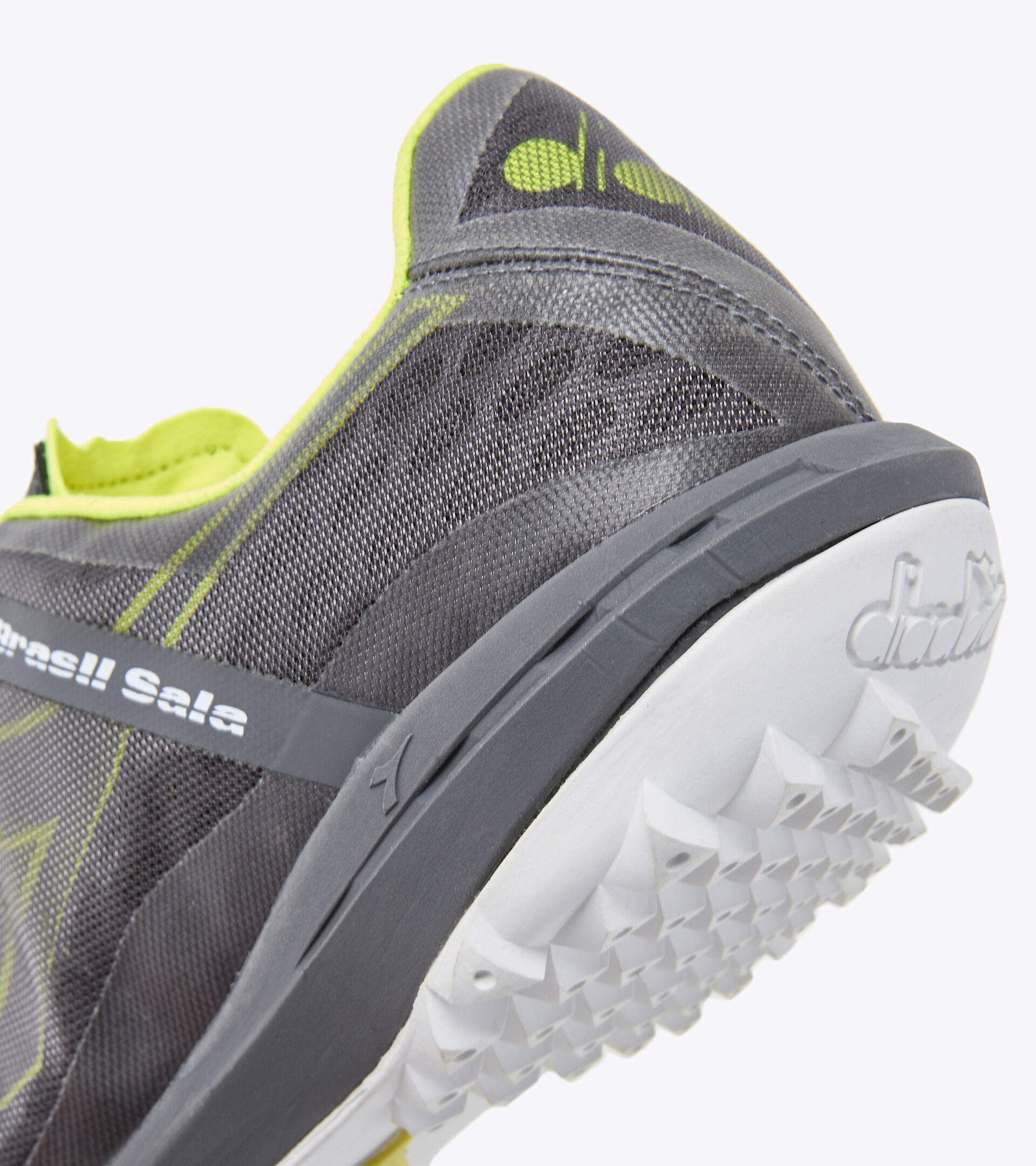 Futsal boot - Specific outsole for synthetic/hard grounds BRASIL SALA TF BLACK/FLUO YELLOW DIADORA - Diadora