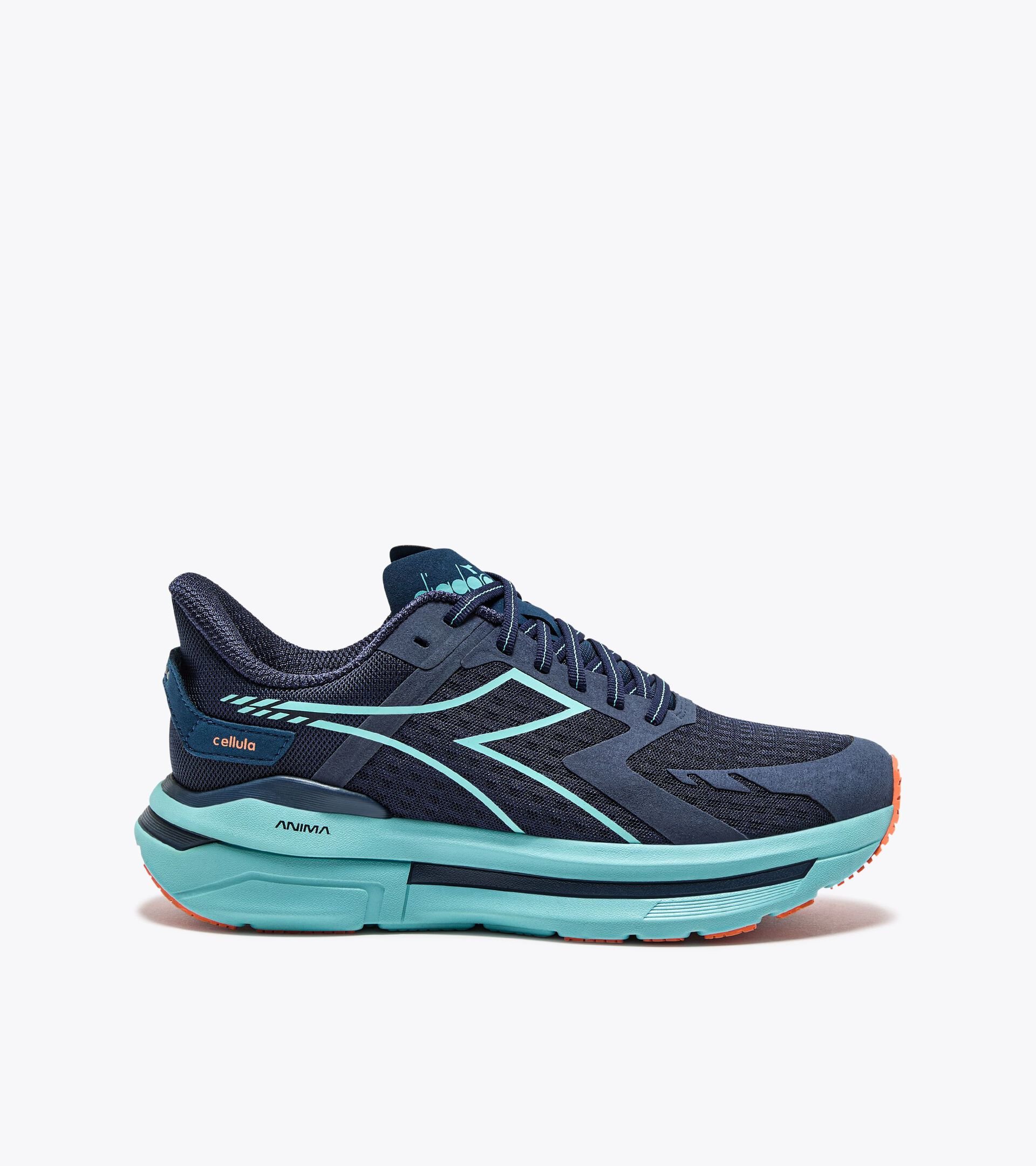 Running shoe - Comfort and stability - Men's CELLULA BLUE CORSAIR/AQUA SEA - Diadora