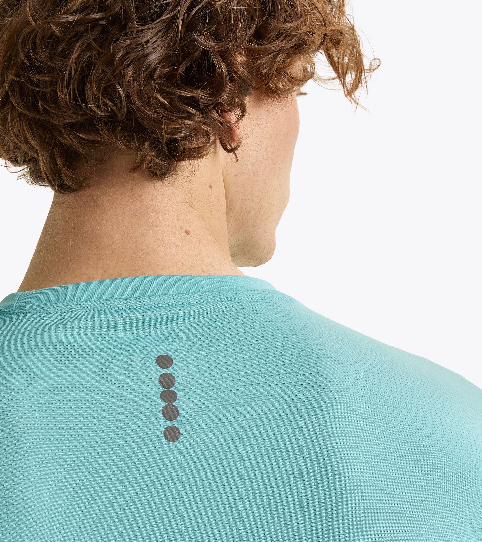 Sports t-shirt - Men SS T-SHIRT RUN DUSTY TURQUOISE - Diadora