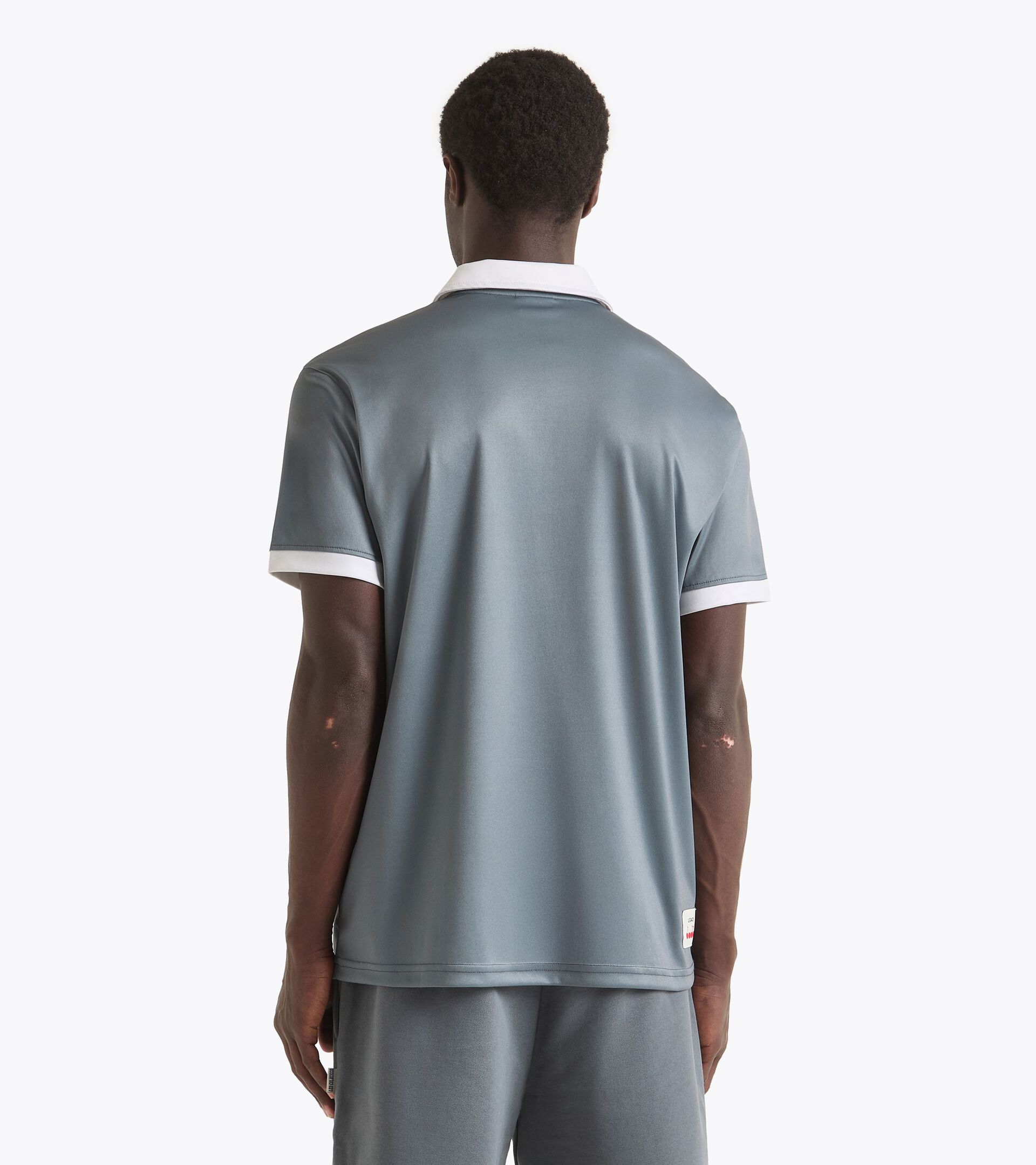Calcio-inspired polyester shirt - Made in Italy - All-gender POLO SS LEGACY CASTLE ROCK - Diadora