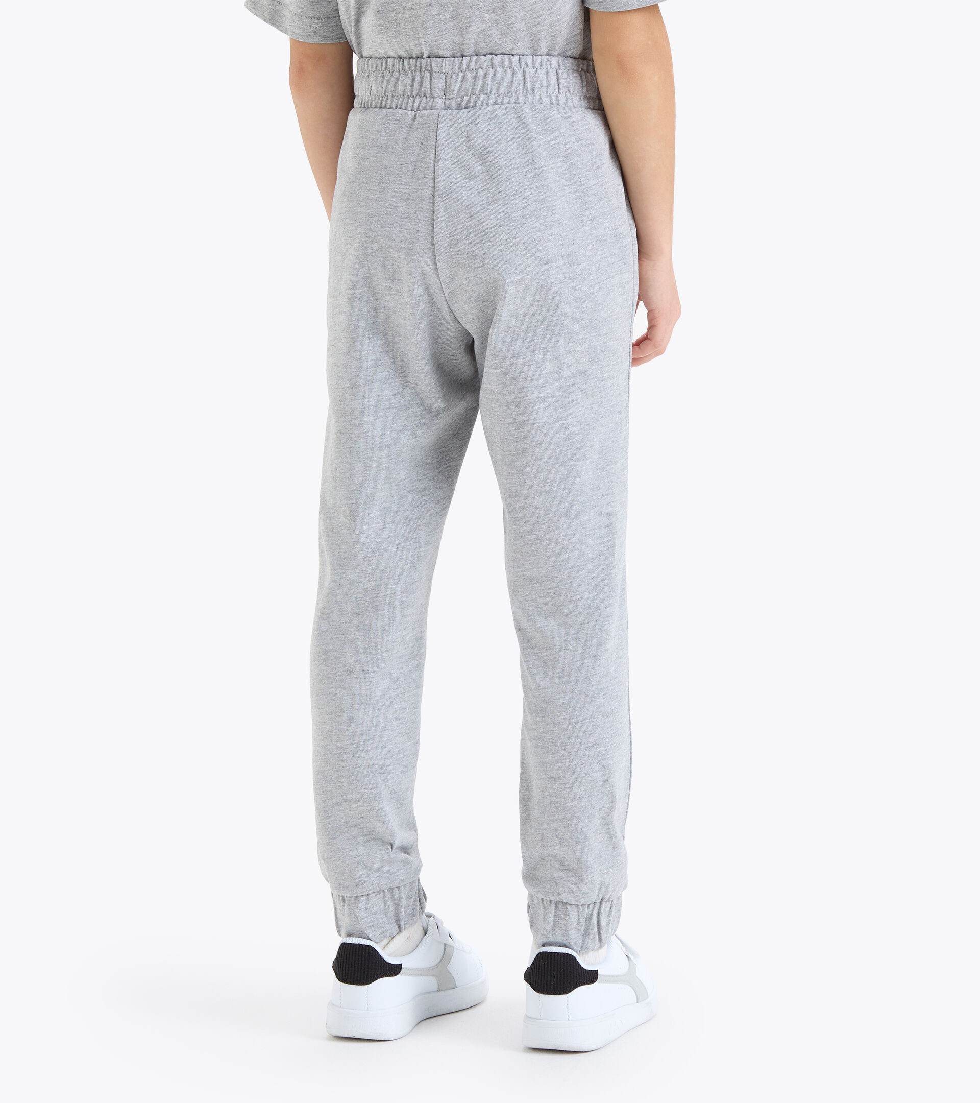 Sports sweatpants - Kids JU.PANTS CUFF LIGHT MIDDLE GRAY MELANGE - Diadora