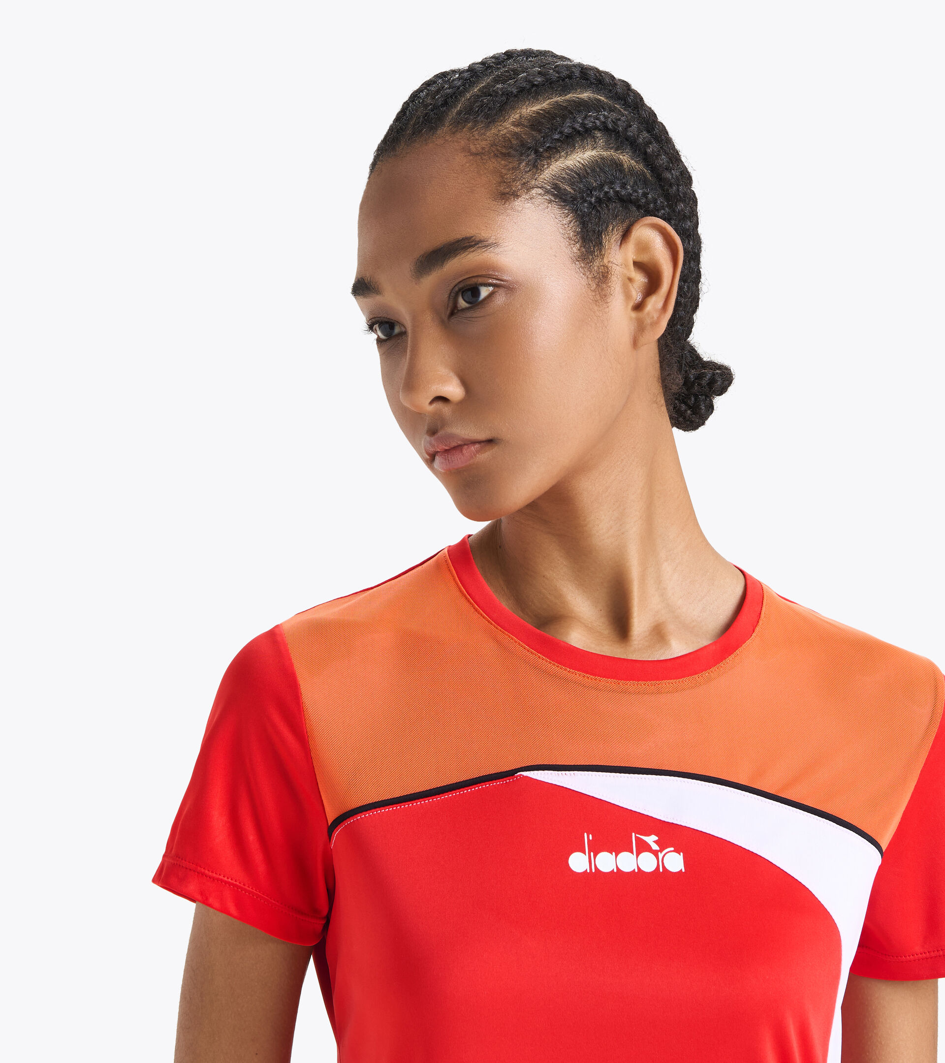 T-shirt de tennis - Femme  L. SS T-SHIRT ROUGE ARDENT - Diadora