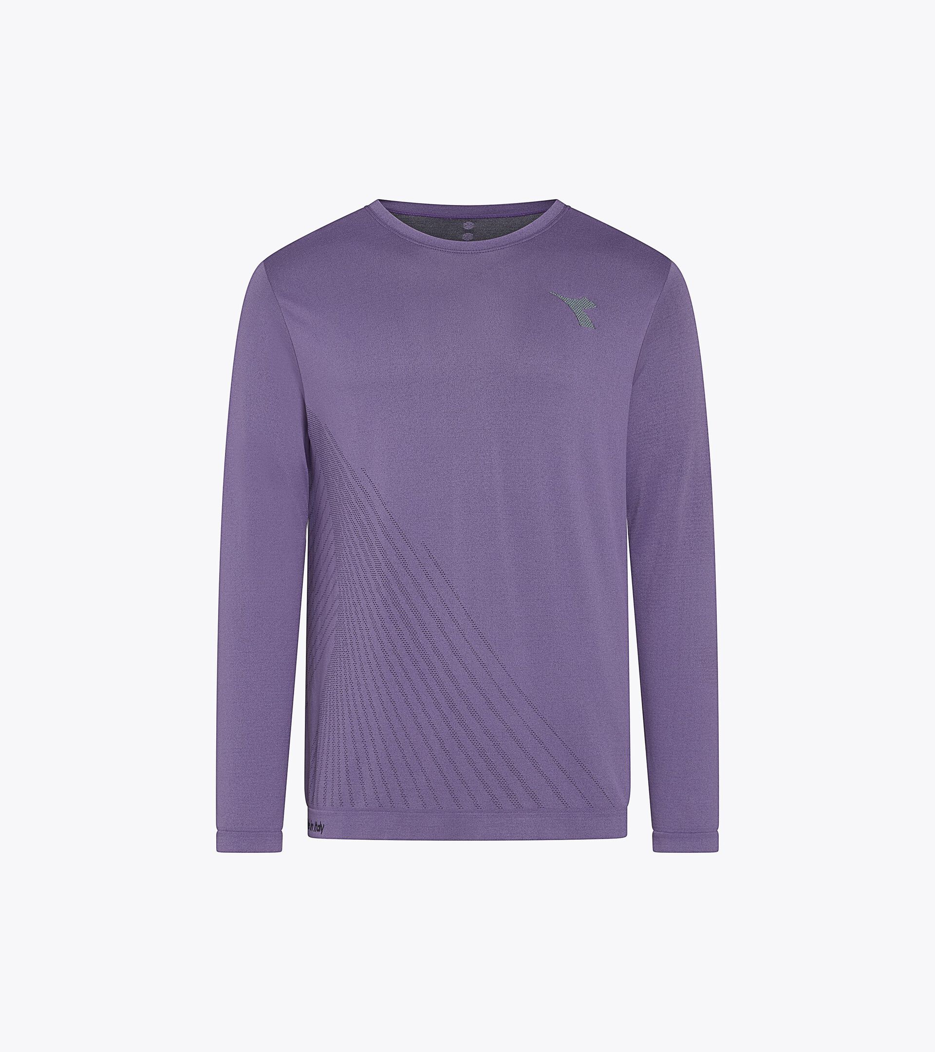 Long-Sleeve Thermoregulating Technical T-shirt - STRATOUNO Running - Men&rsquo;s LS T-SHIRT STRATOUNO VIOLET GRAPE COMPOTE - Diadora