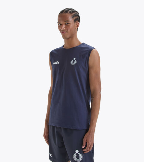 Sleeveless shirt Men - Italy National Volleyball Team  SLEEVELESS ALLENAMENTO UOMO BV ITALIA NAVY BLAZER - Diadora
