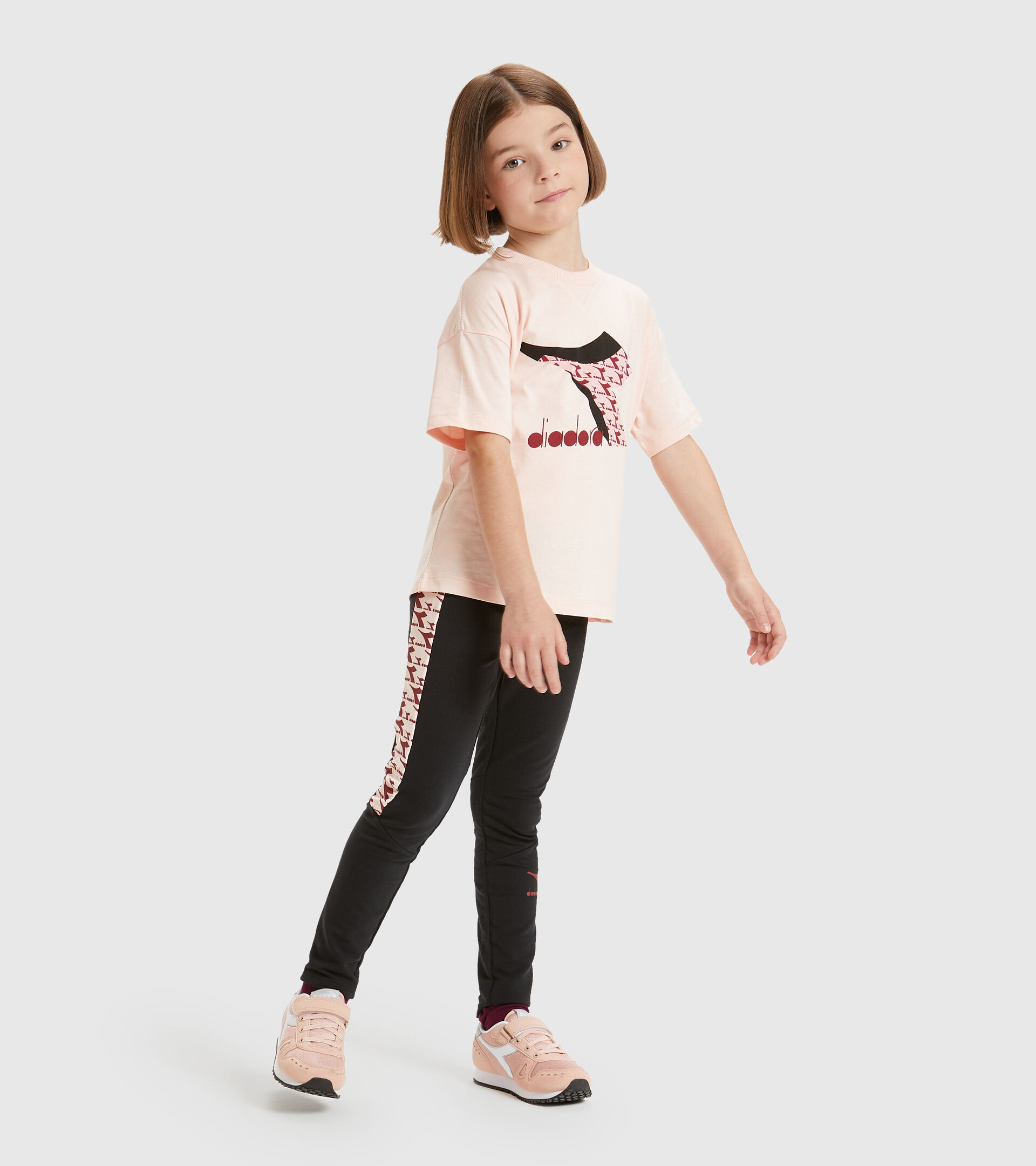 Sports trousers - Kids JG.LEGGINGS TWINKLE BLACK - Diadora