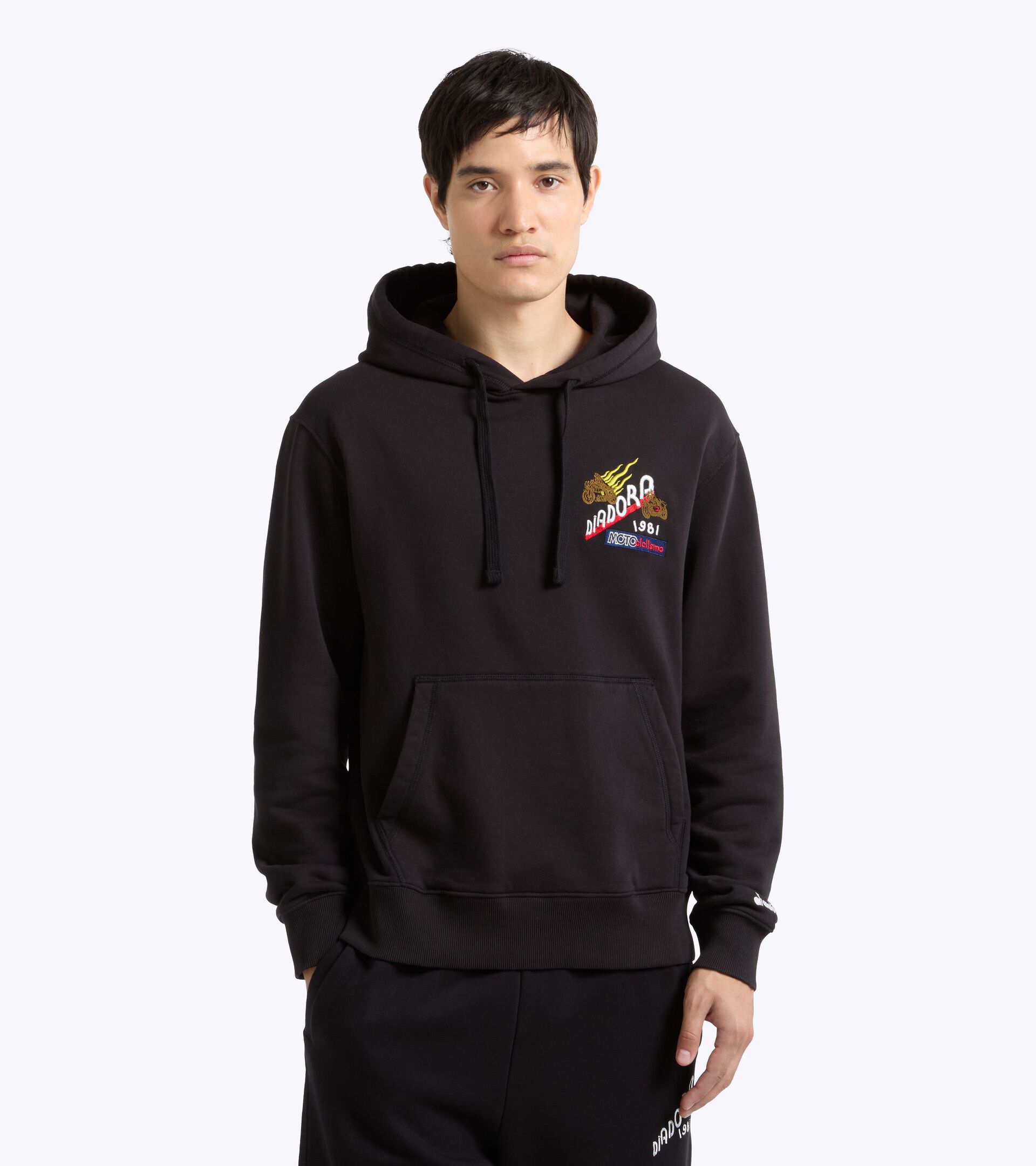 Legacy Hooded Sweatshirt - Made In Italy - All-gender HOODIE LEGACY JET BLACK - Diadora