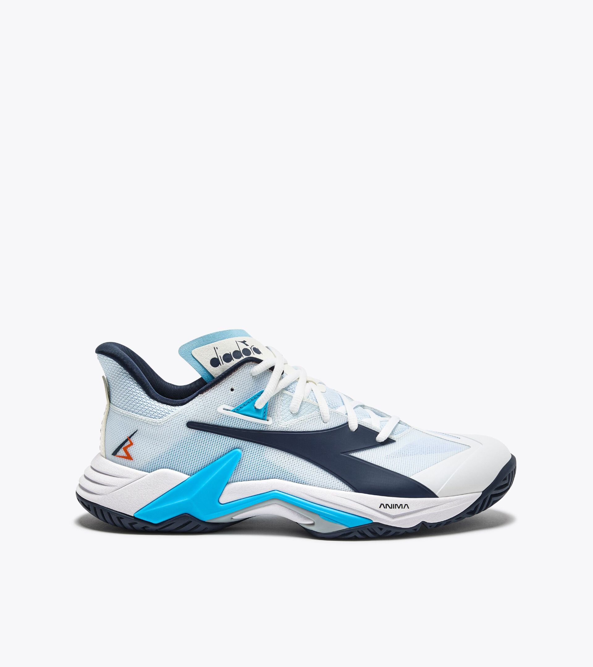 Tennis shoe for hard surfaces and clay courts - Stability - Men’s B.ICON 3 AG WHITE/BLUE CORSAIR - Diadora