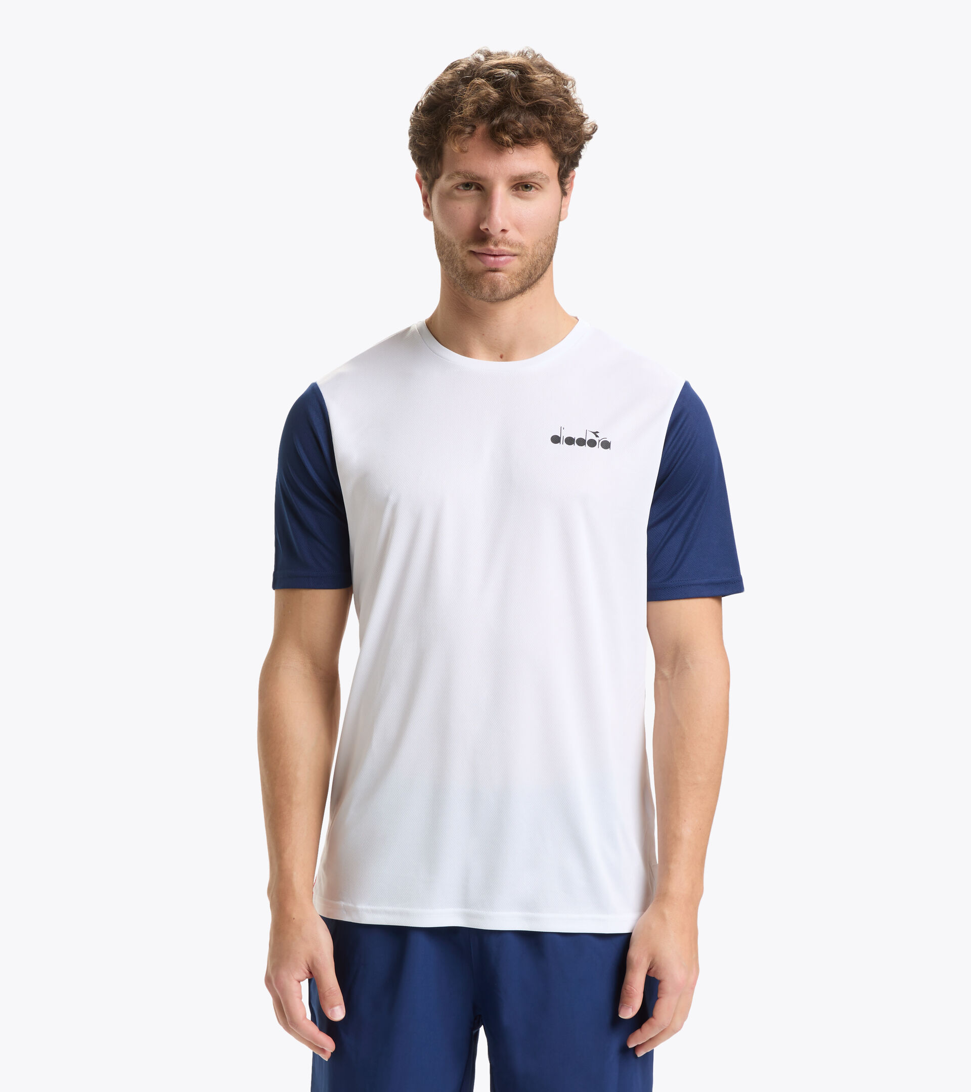 Short-sleeved tennis T-shirt - Men SS CORE T-SHIRT T OPTICAL WHITE - Diadora