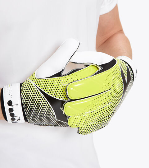 GK SPIDER, BIANCO/GIALLO FLUO DIADORA /NE Gants de gardien de but GK SPIDER BIANCO/GIALLO FLUO DIADORA /NE - Diadora