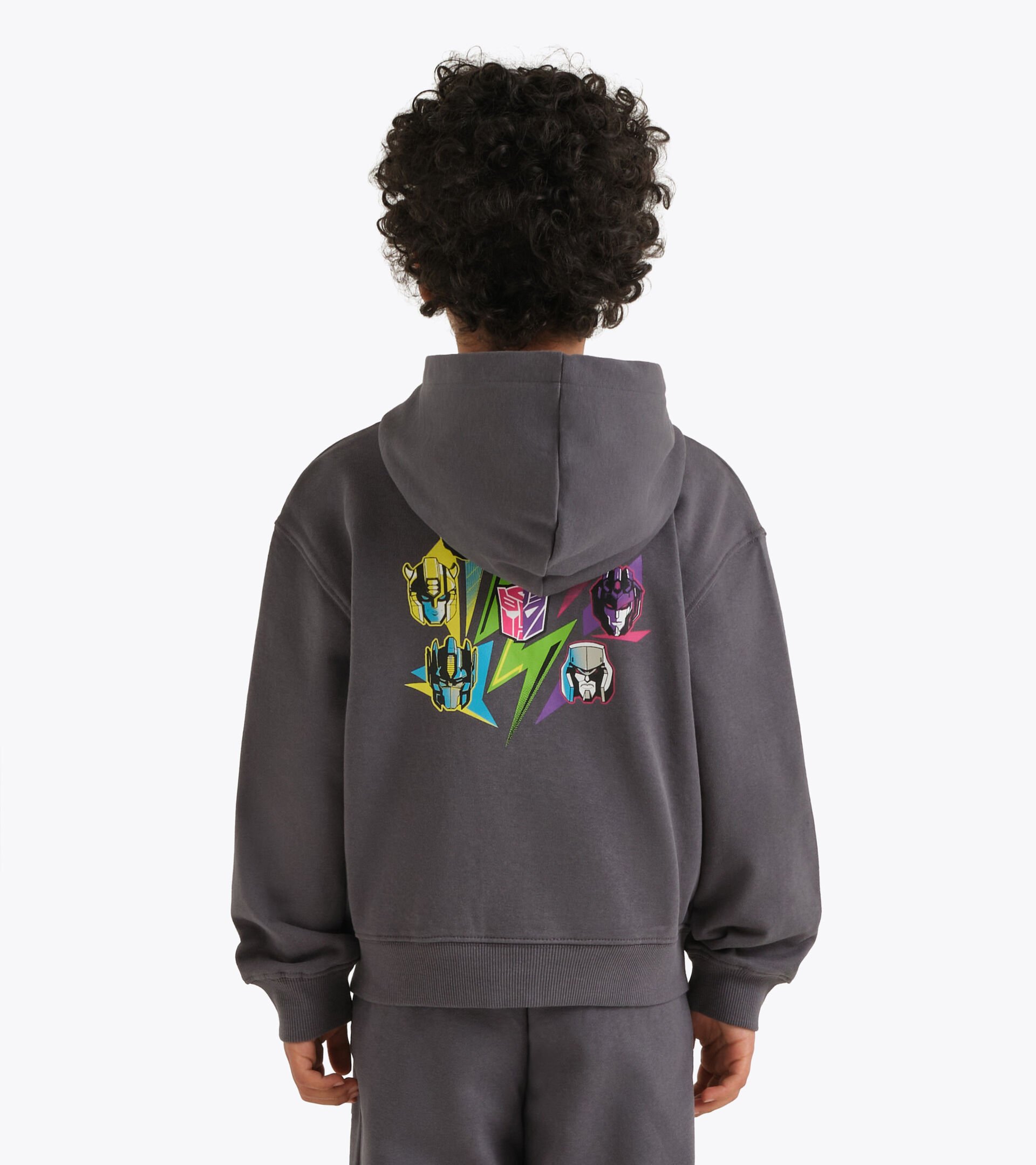 Transformers Hoodie - Boys and girls JU. HOODIE FZ TRANSFORMERS TURBULENCE - Diadora