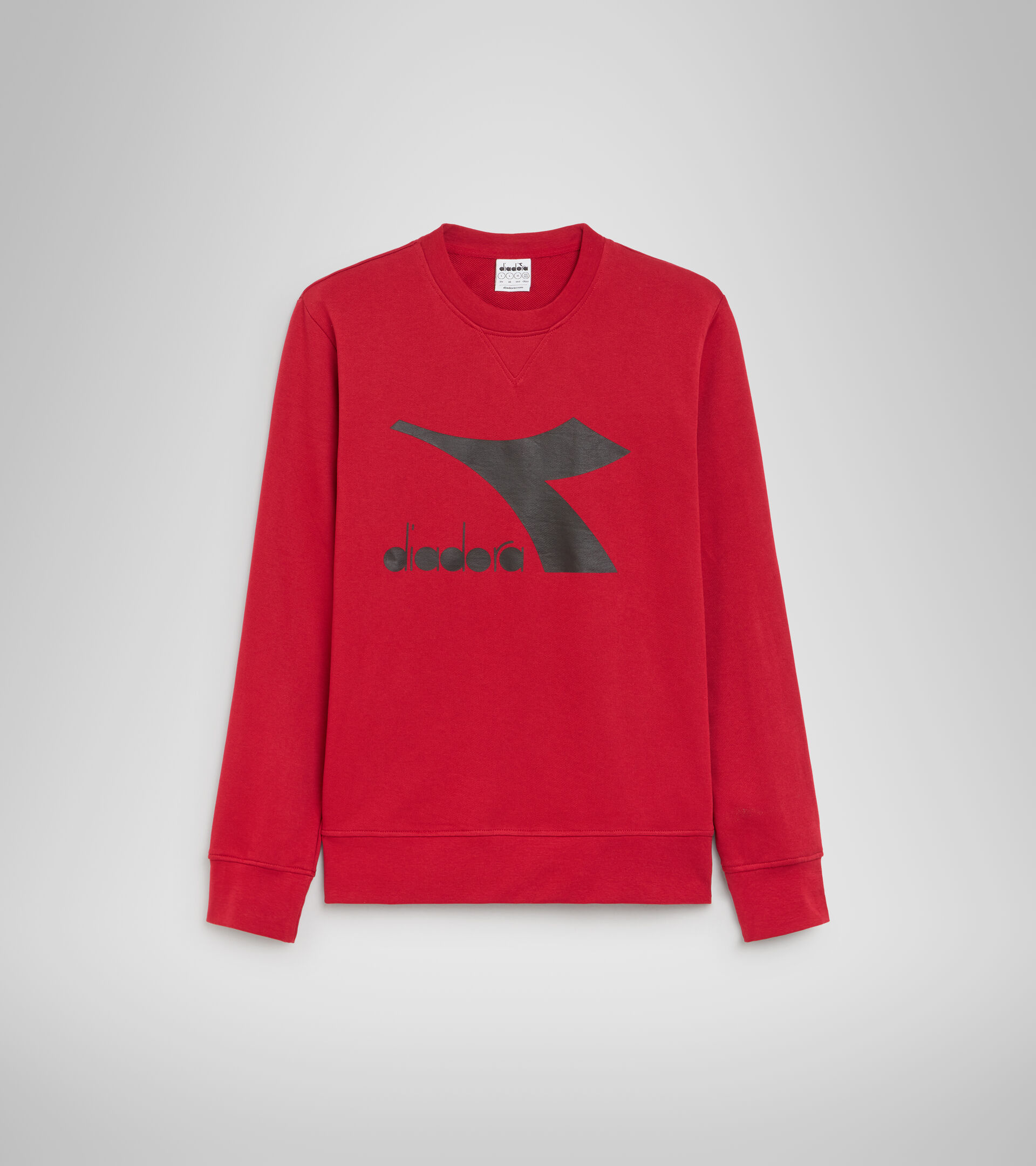 Felpa sportiva - Uomo SWEATSHIRT CREW CHROMIA ROSSO SALVIA - Diadora