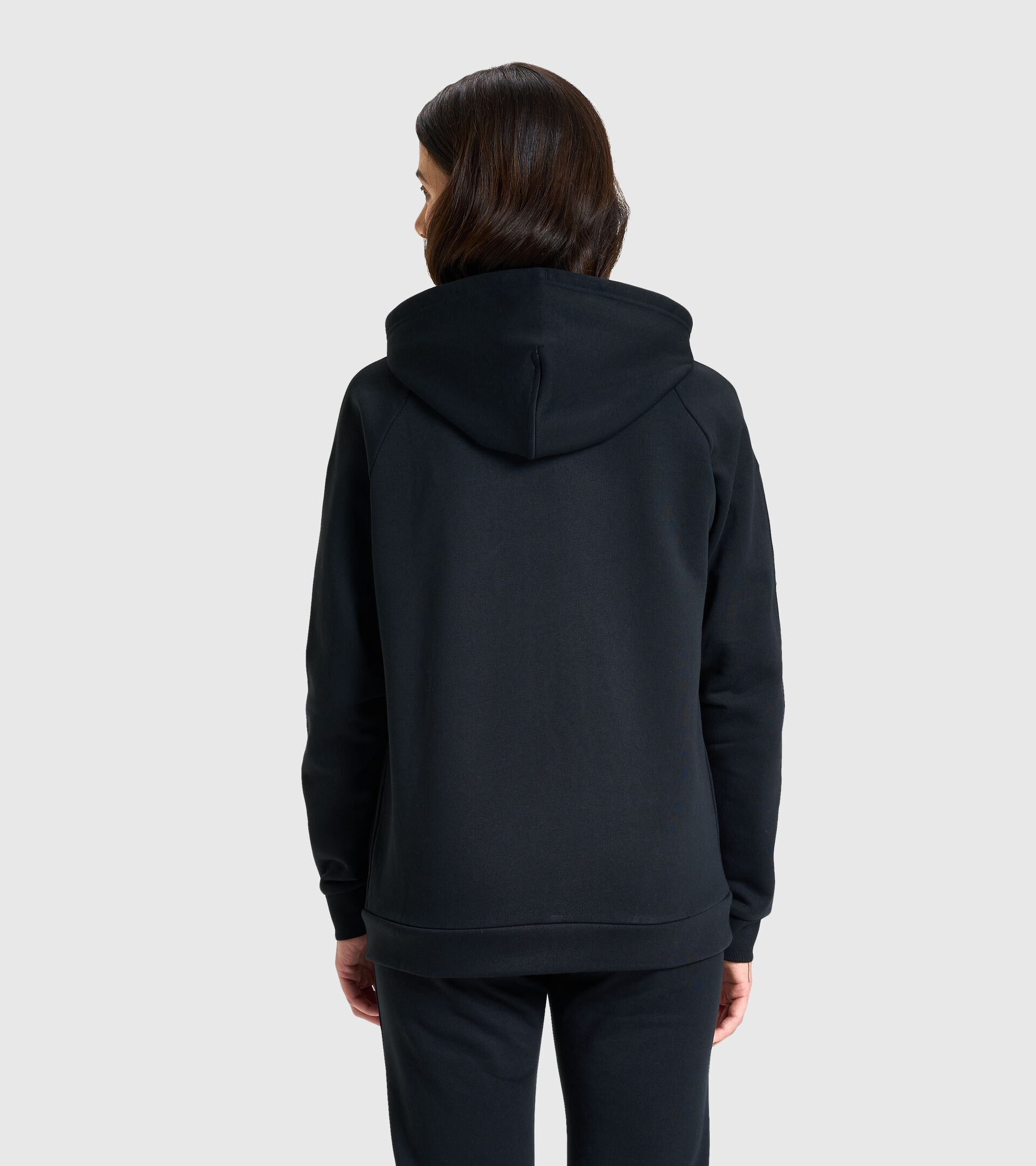 Hooded sweatshirt - Women L.HOODIE FZ BLINK BLACK - Diadora