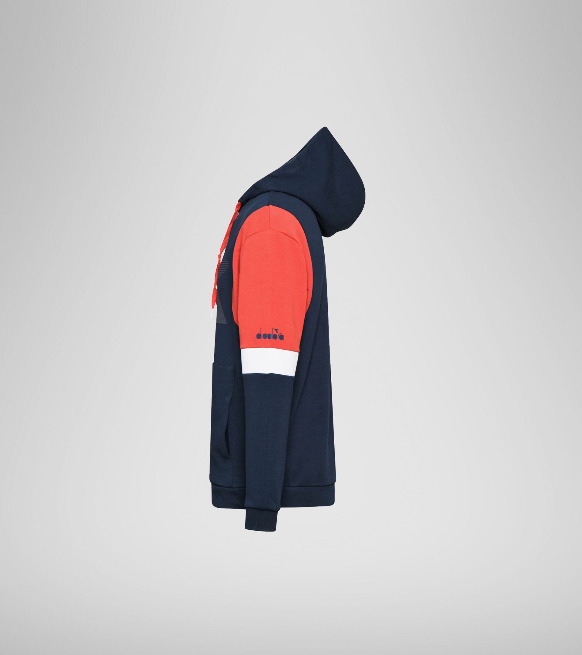 Hooded sweatshirt - Men HOODIE DIADORA CLUB BLUE CORSAIR - Diadora