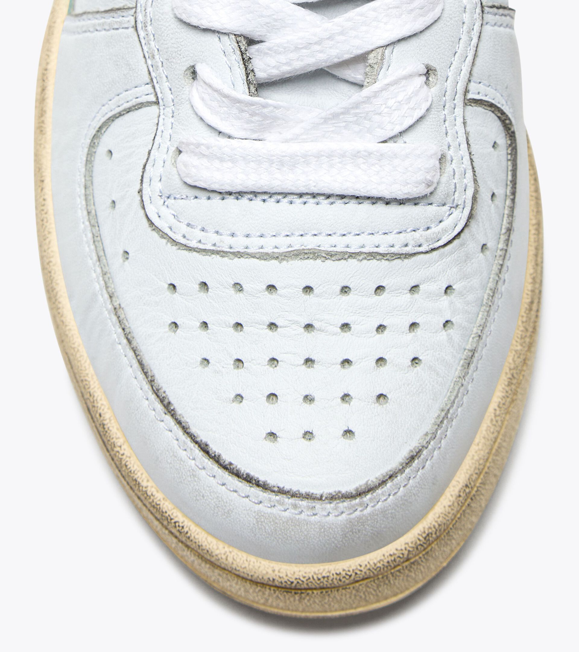 Heritage shoe - Gender Neutral MI BASKET USED WHITE/AQUA - Diadora