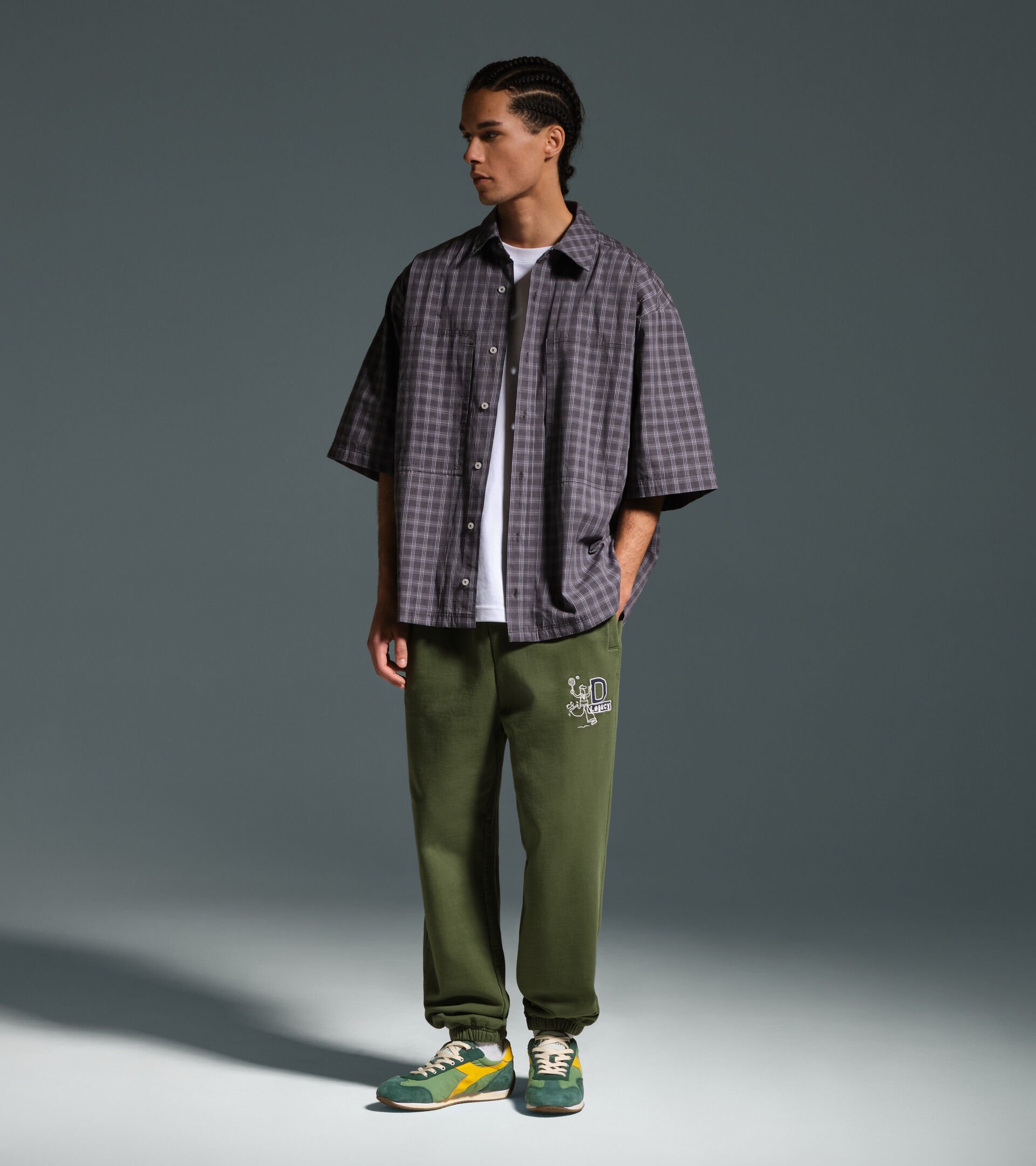 Legacy Pants - Made in Italy - All-gender PANTS LEGACY GREEN BOTANIC - Diadora