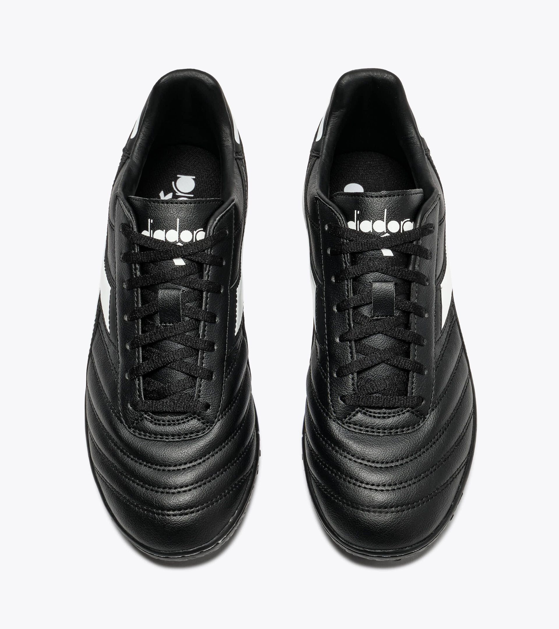 Chaussures de football pour terrains synth&eacute;tiques - Homme BRASIL ICON R TFR NOIR/BLANC - Diadora