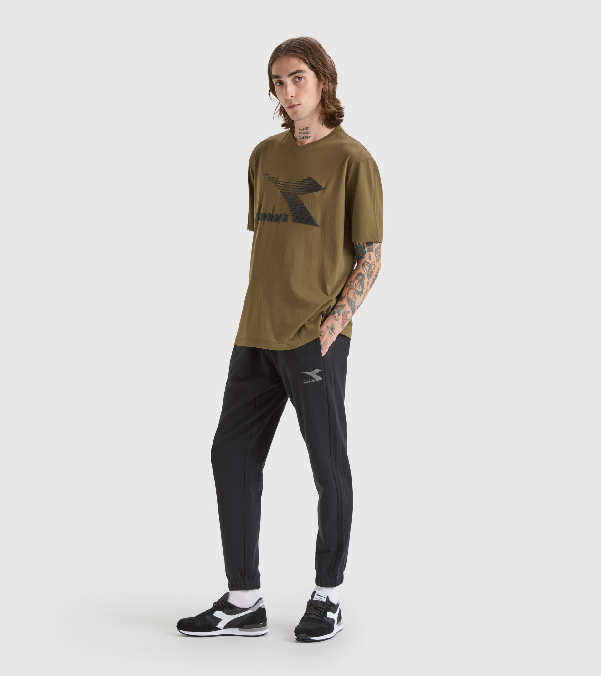 Cotton T-shirt - Men T-SHIRT SS DRIFT KIWI GREEN - Diadora