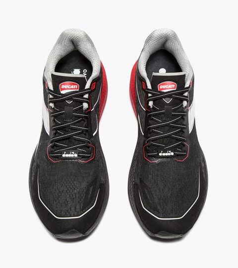 diadora X Ducati Corse running shoe - Men’s DUCATI VELOCE 5 BLACK/DUCATI MGP RED/BLACK - Diadora