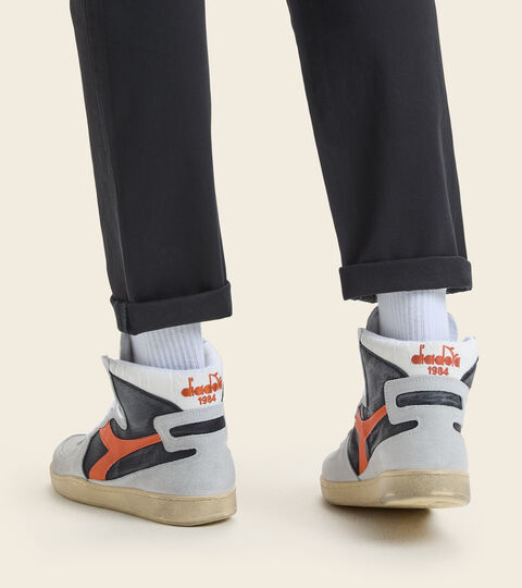 MI BASKET RIPSTOP, NOIR/BLANC Chaussures Heritage - Homme MI BASKET RIPSTOP NOIR/BLANC - Diadora