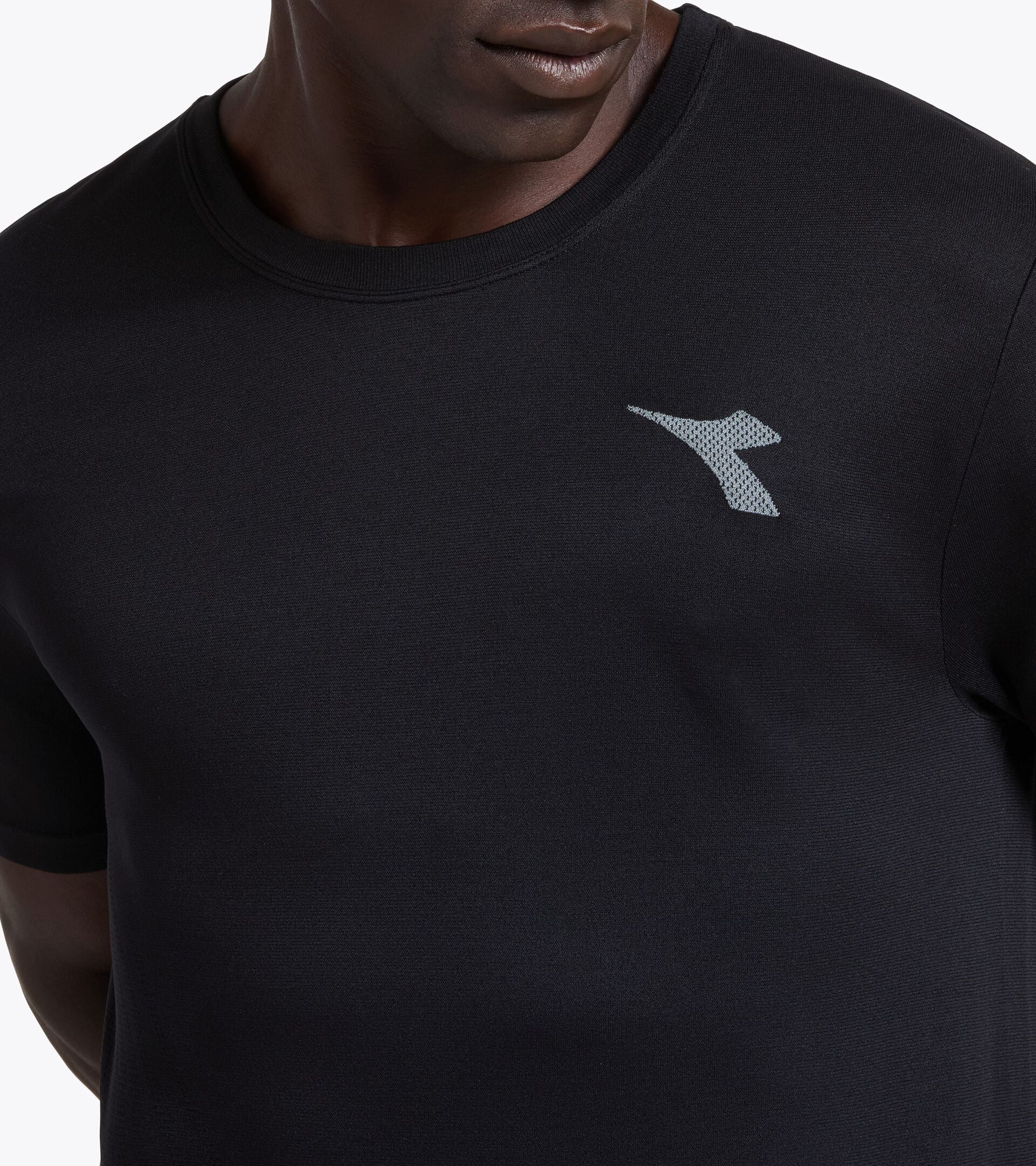 Thermoregulierendes Funktions-T-Shirt - Running STRATOUNO - Herren SS T-SHIRT STRATOUNO SCHWARZ - Diadora