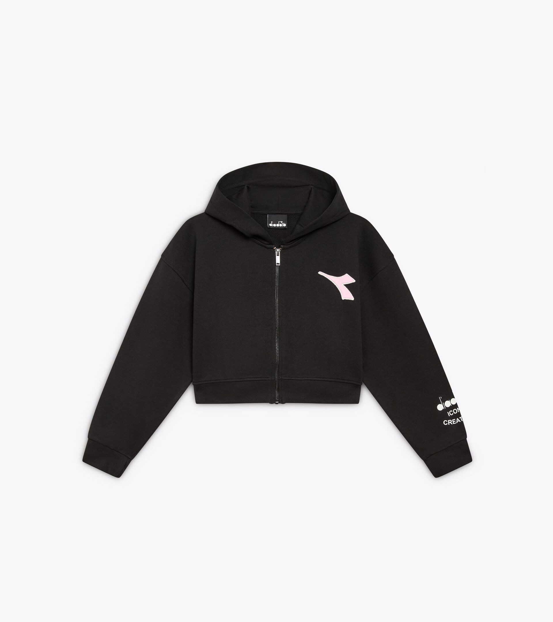 Sweat-shirt à capuche - Ado fille
JG. HOODIE FZ PINK SMILE NOIR - Diadora