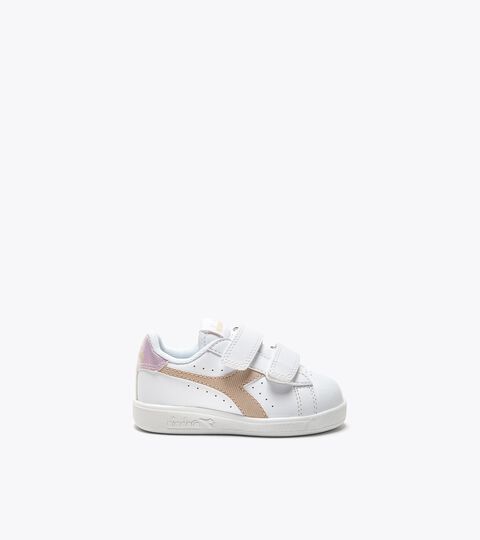 Sports shoes - Toddlers 1-4 years GAME P TD GIRL WHITE/SAND BEIGE - Diadora