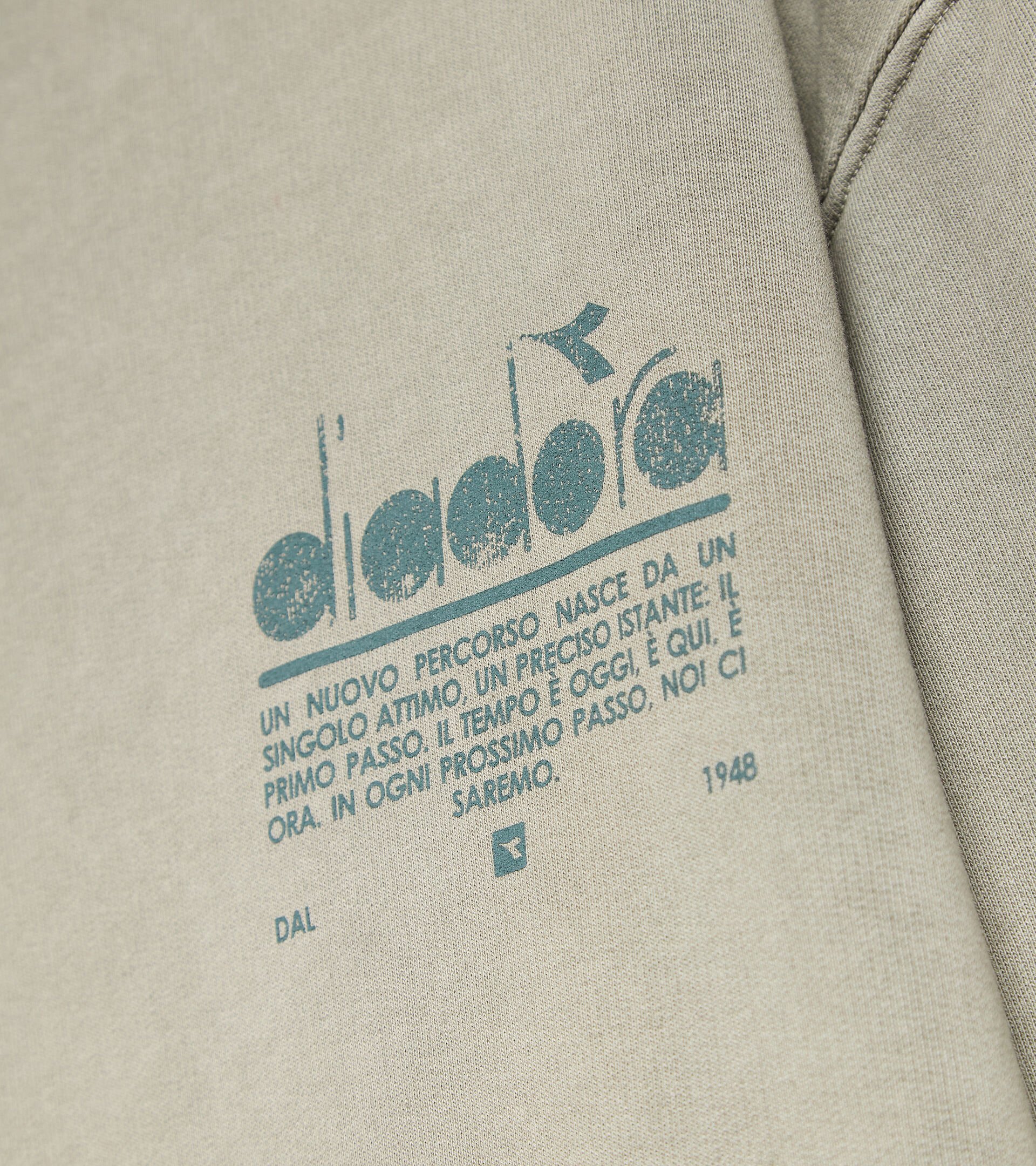 Unbrushed organic sweatshirt - Unisex HOODIE MANIFESTO PALETTE SHADOW - Diadora