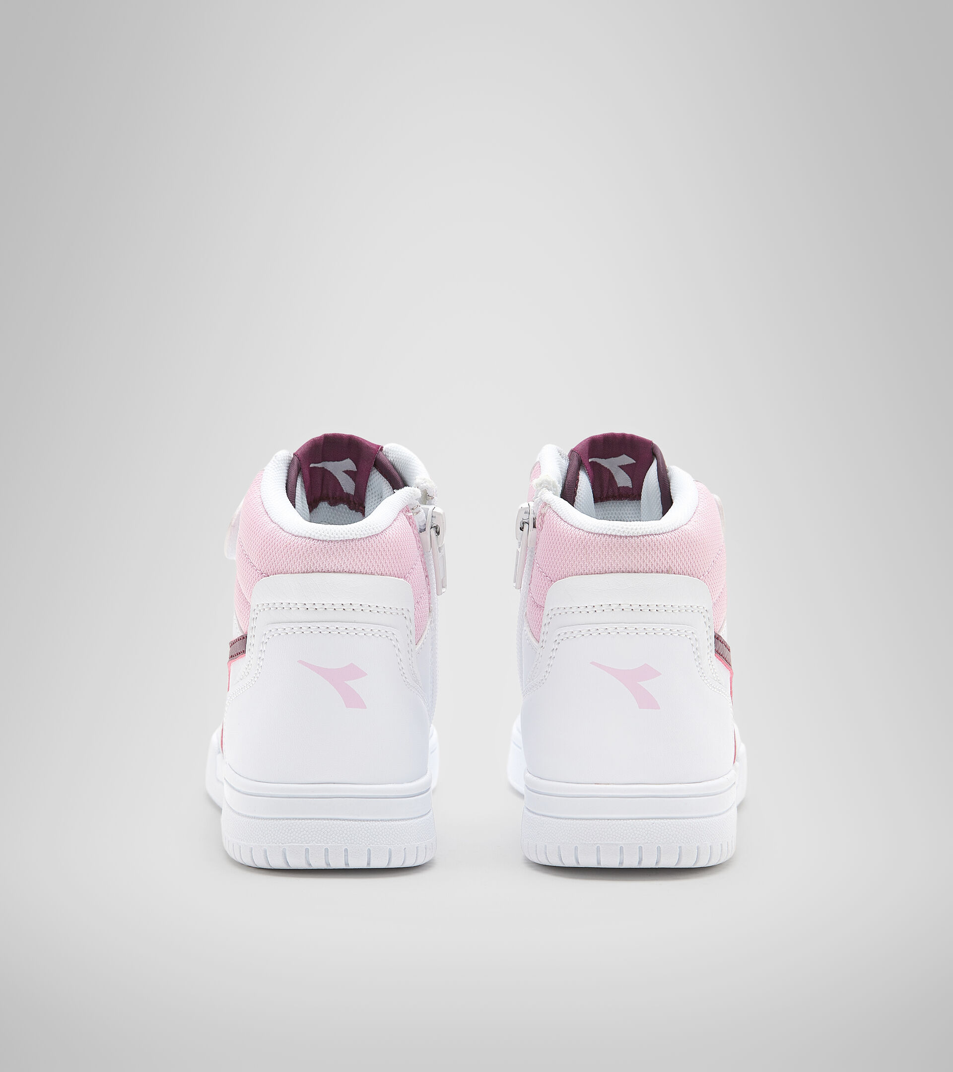 Sports shoes - Kids 4-8 years RAPTOR MID PS WHITE/GRAPE WINE - Diadora