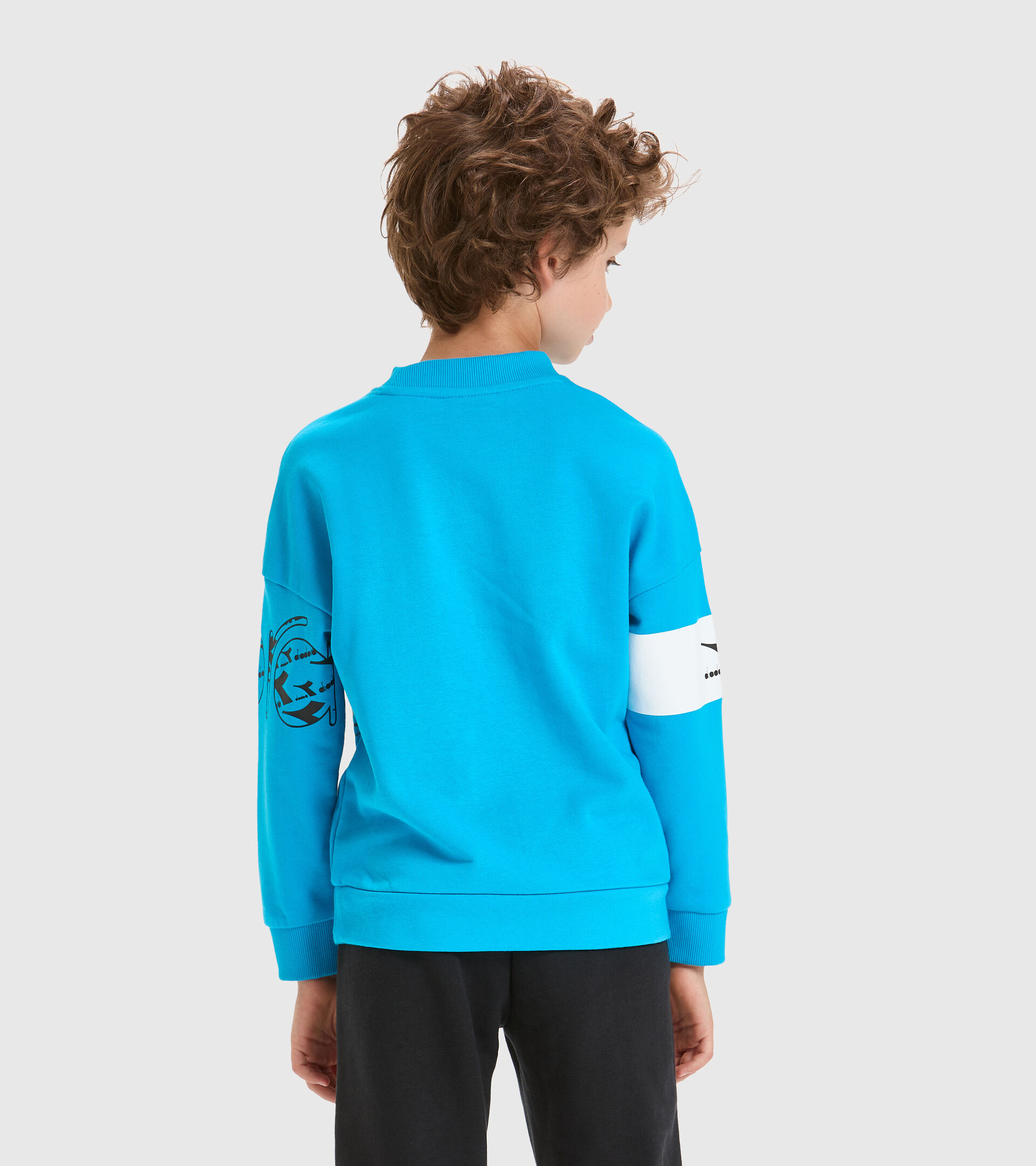 Sweater mit Rundhalsausschnitt - Kinder JB.SWEATSHIRT CREW HOOPLA DONAU BLAU - Diadora
