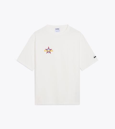 Recycled Cotton T-shirt - Made In Italy - All-gender T-SHIRT SS LEGACY II WHITE MILK - Diadora