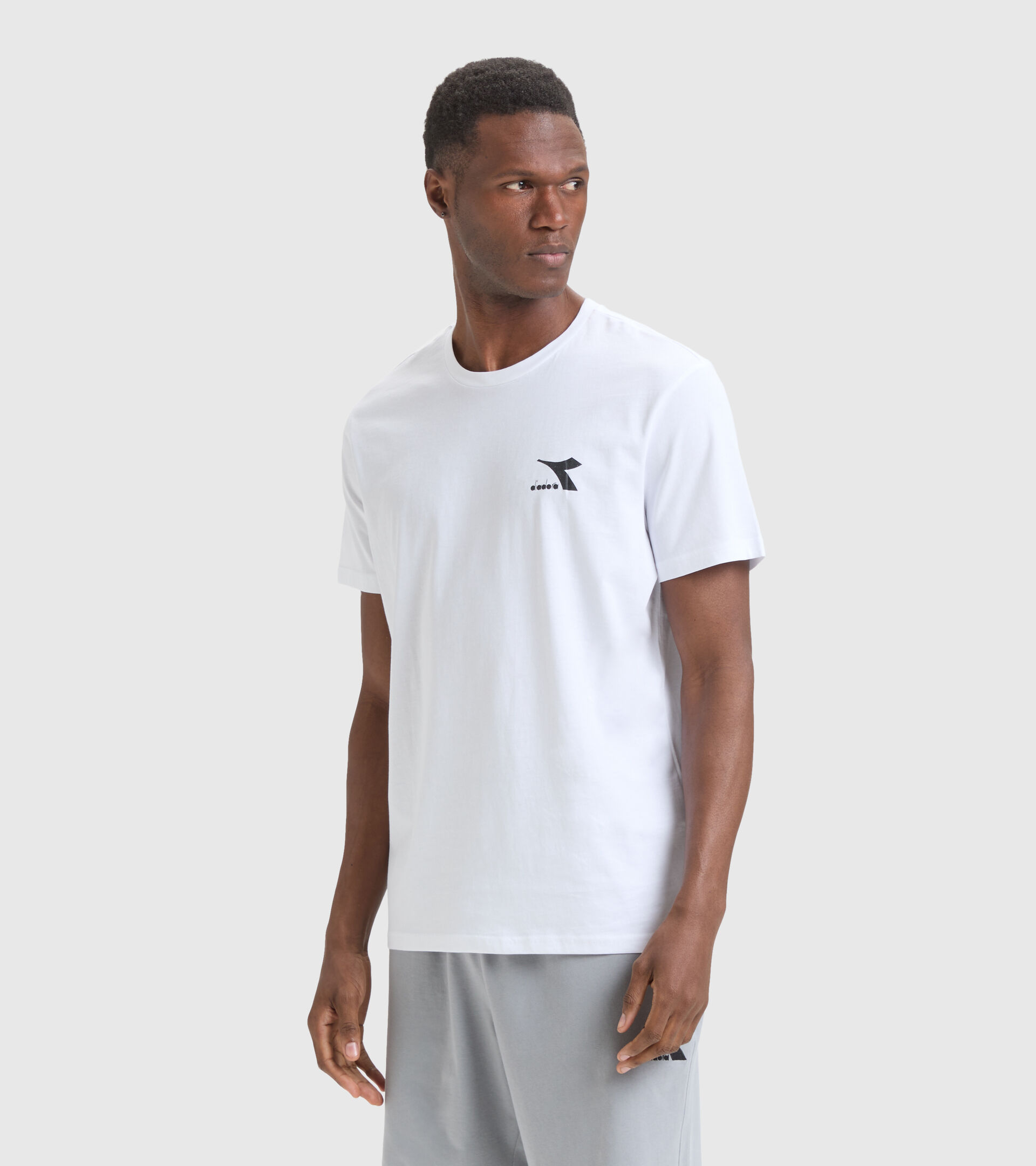 Cotton T-shirt - Men T-SHIRT SS CORE OPTICAL WHITE - Diadora