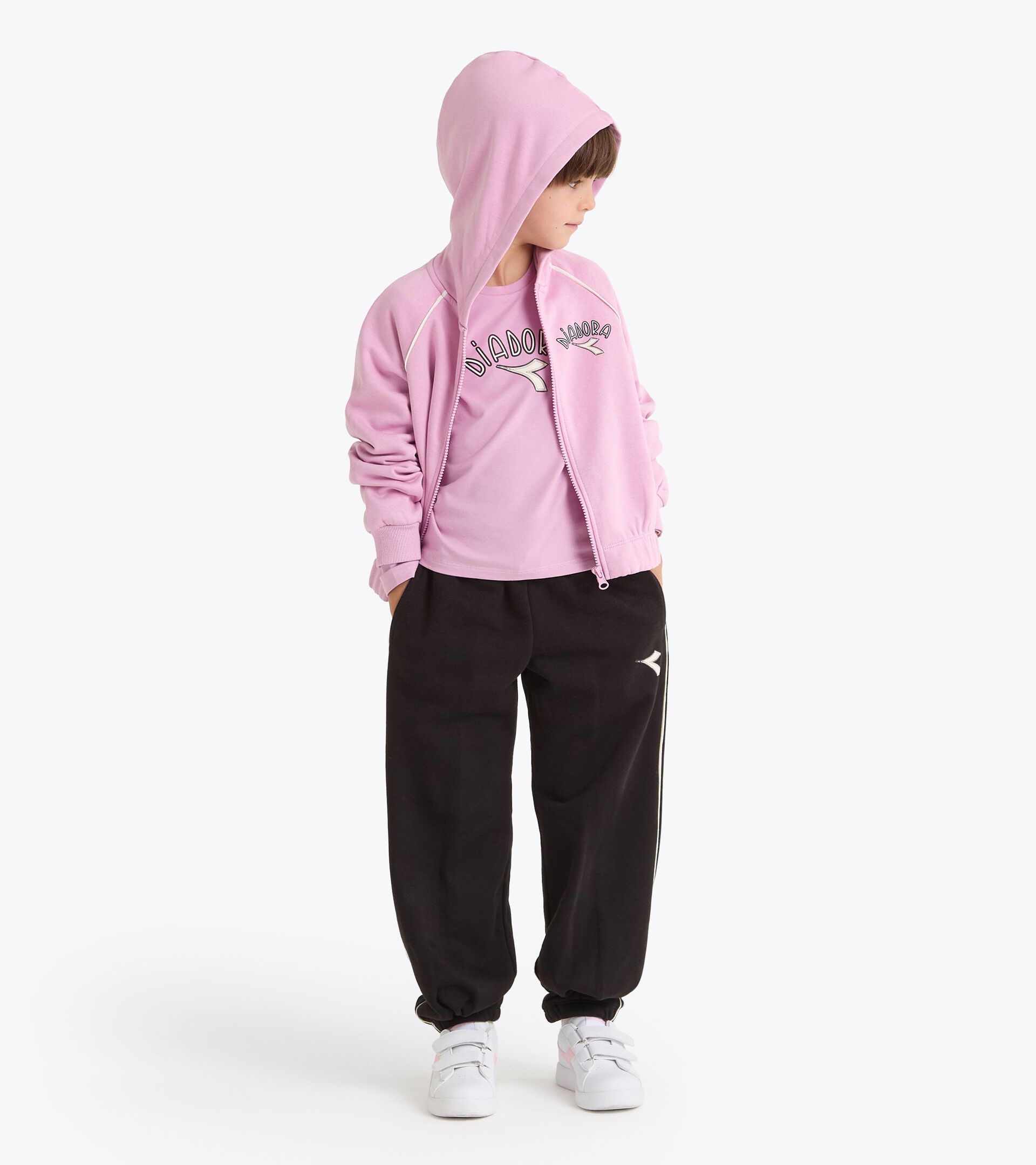 Conjunto de chándal - Niña/Adolescente
 JG. TRACKSUIT HD FZ LOGO (BR) NELINA MALVA - Diadora